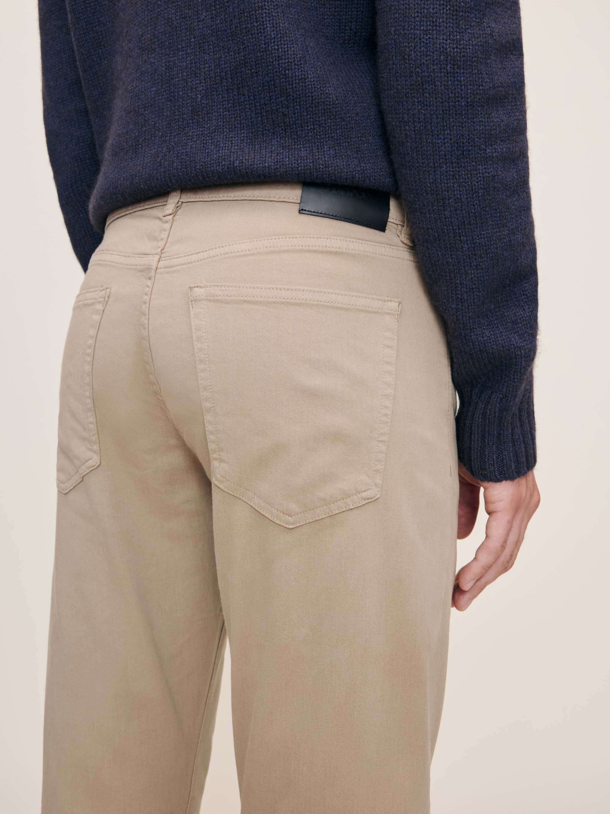 Russell Slim Straight Pants | Soft Beige