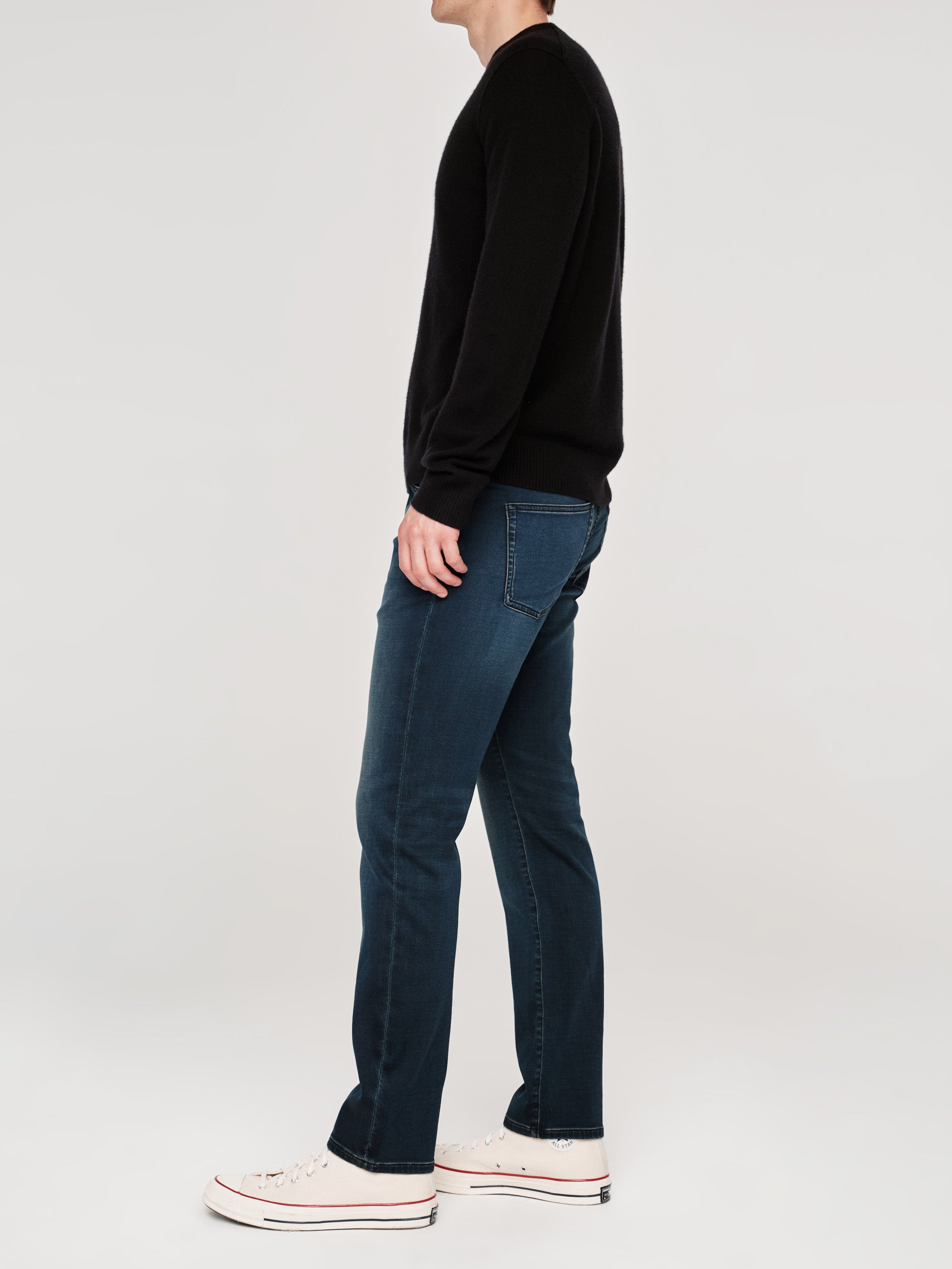 Nick Slim Jeans | Overdyed Knit (Dark Indigo)