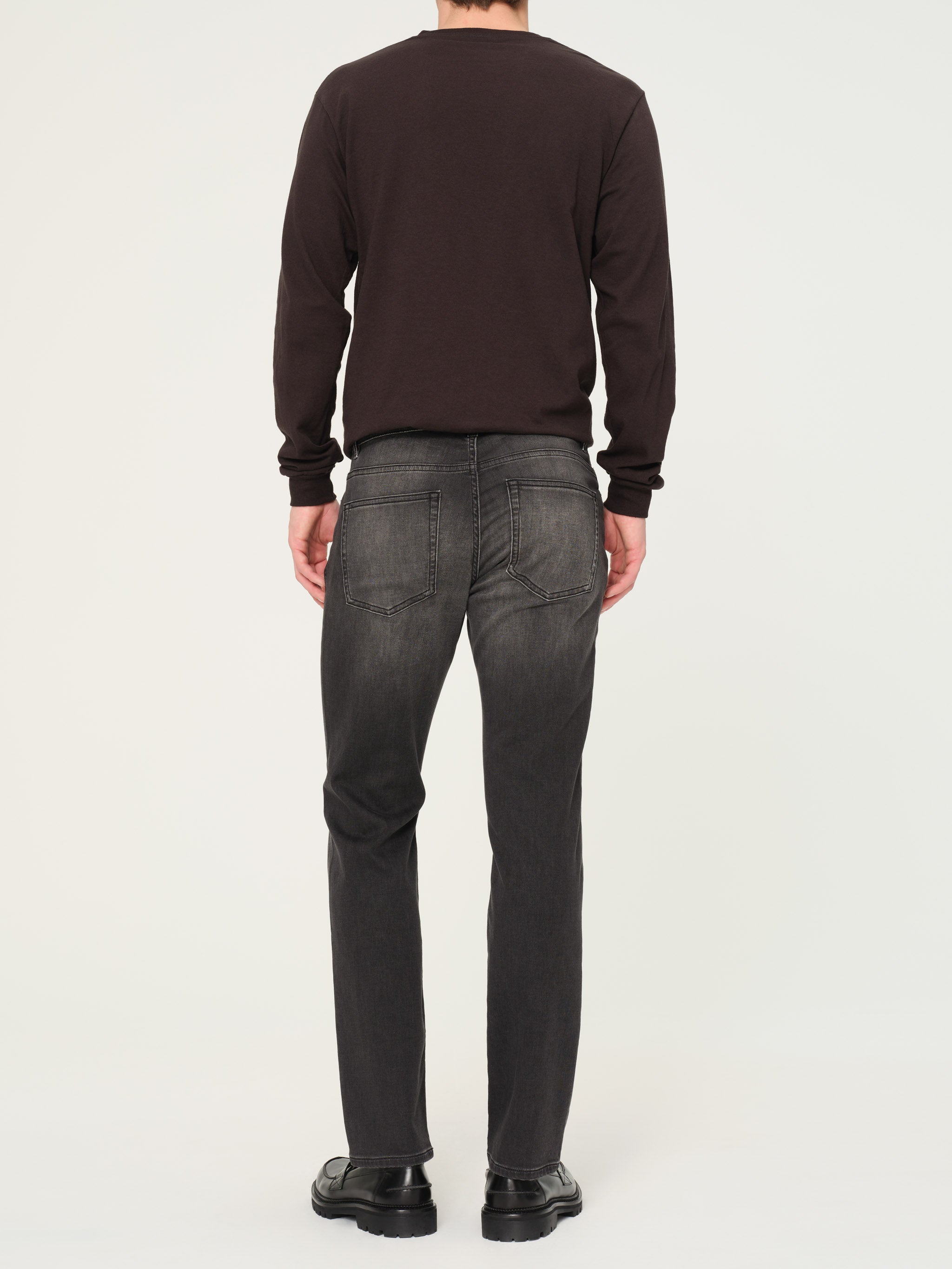 Nick Slim Jeans | Washed Black Knit