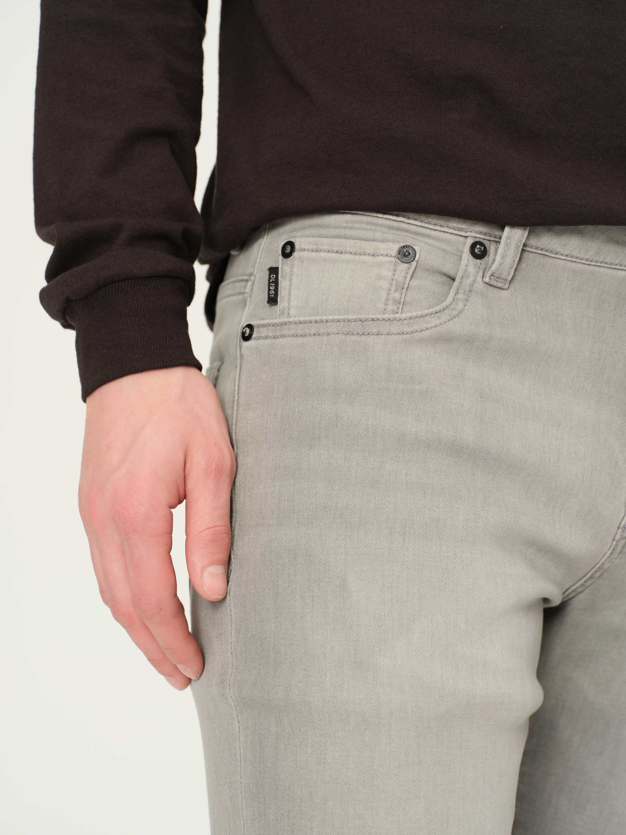 Nick Slim Jeans | Washed Grey Knit