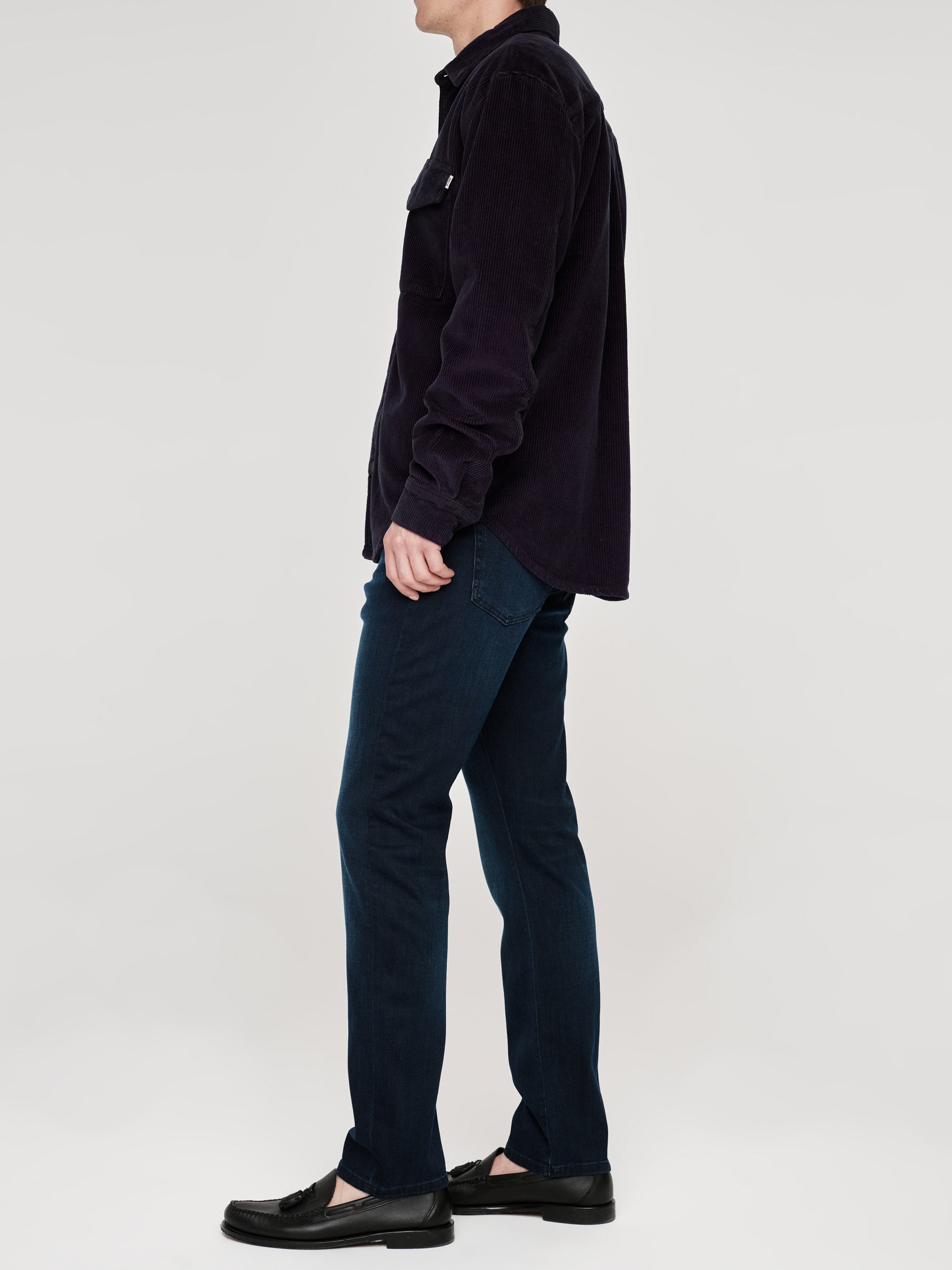 Hudson & Perry Shirt | Deep Marine Corduroy (Navy)
