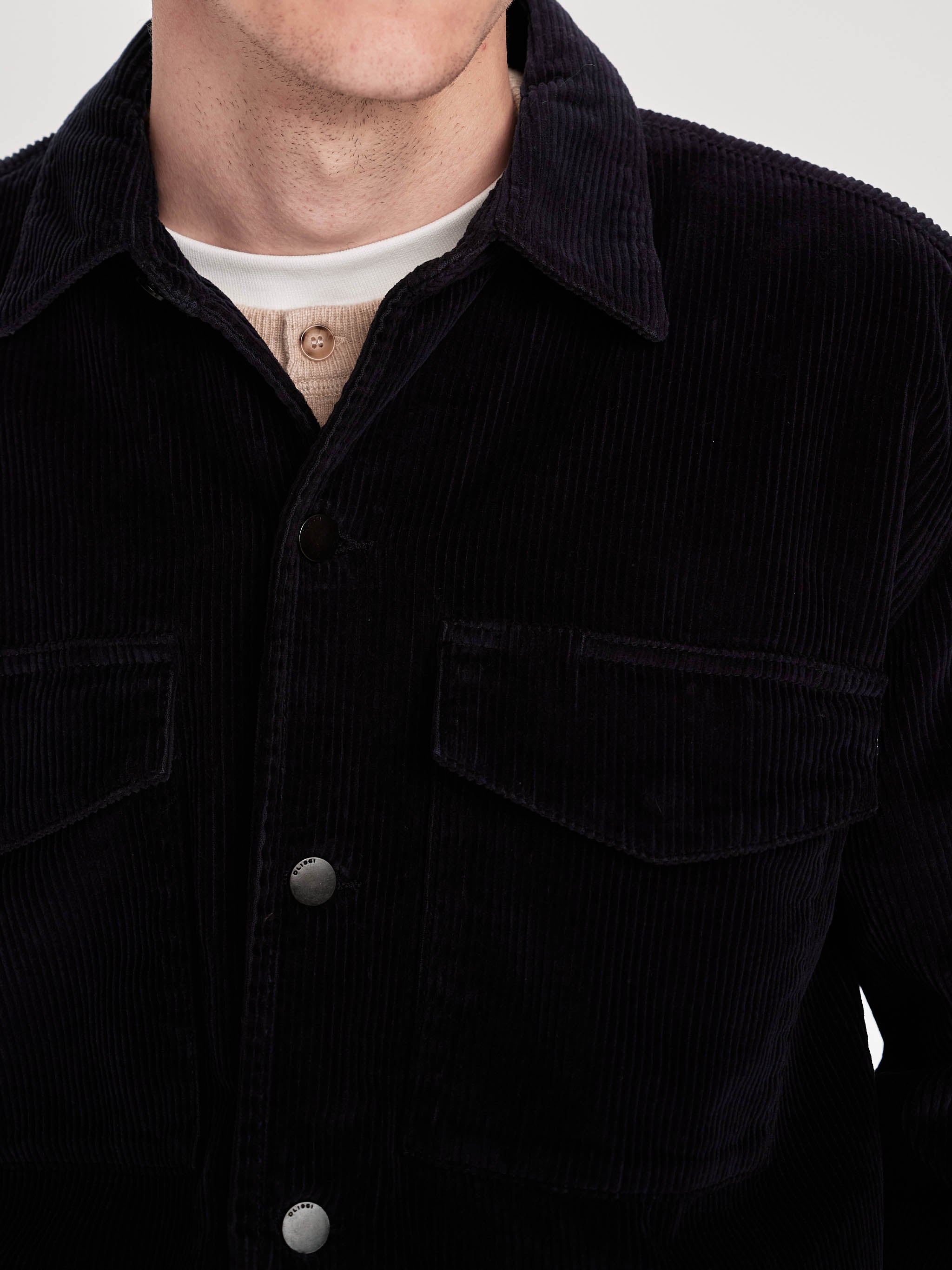 Hudson & Perry Shirt | Deep Marine Corduroy (Navy)