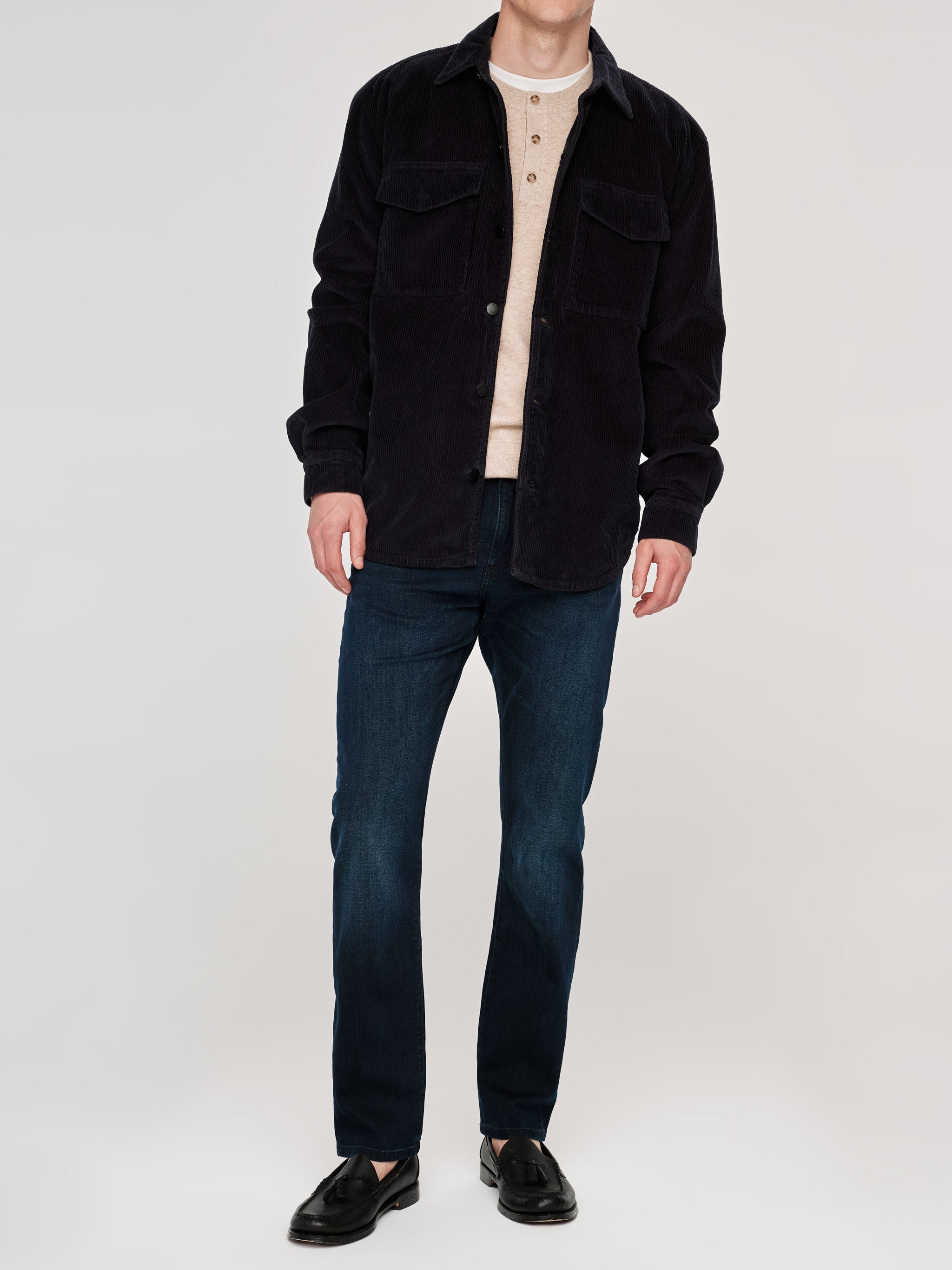 Russell Slim Straight Jeans | National Harbor (Dark Indigo)