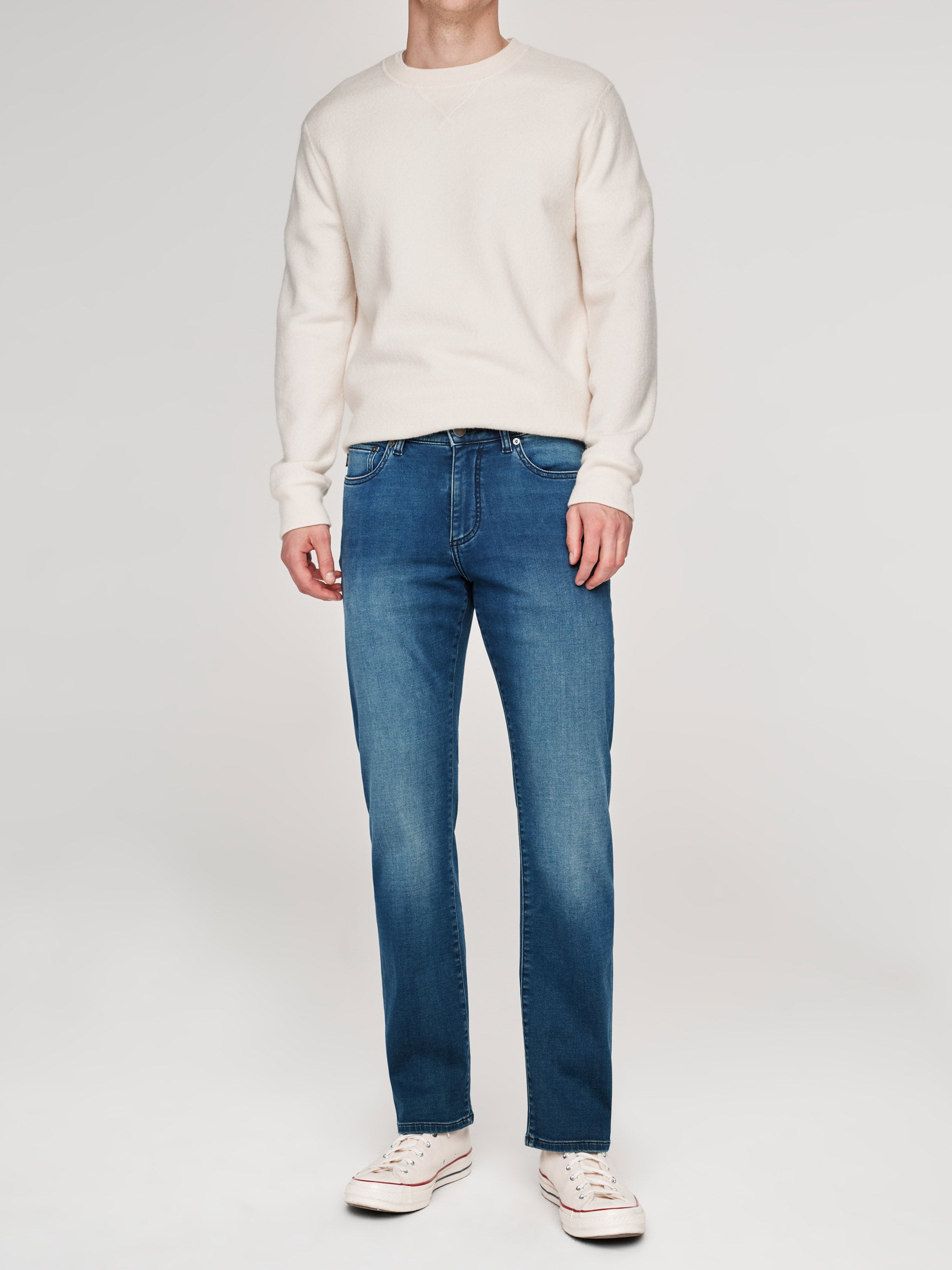 Avery Relaxed Straight Jeans | Chesapeake (Mid Indigo)