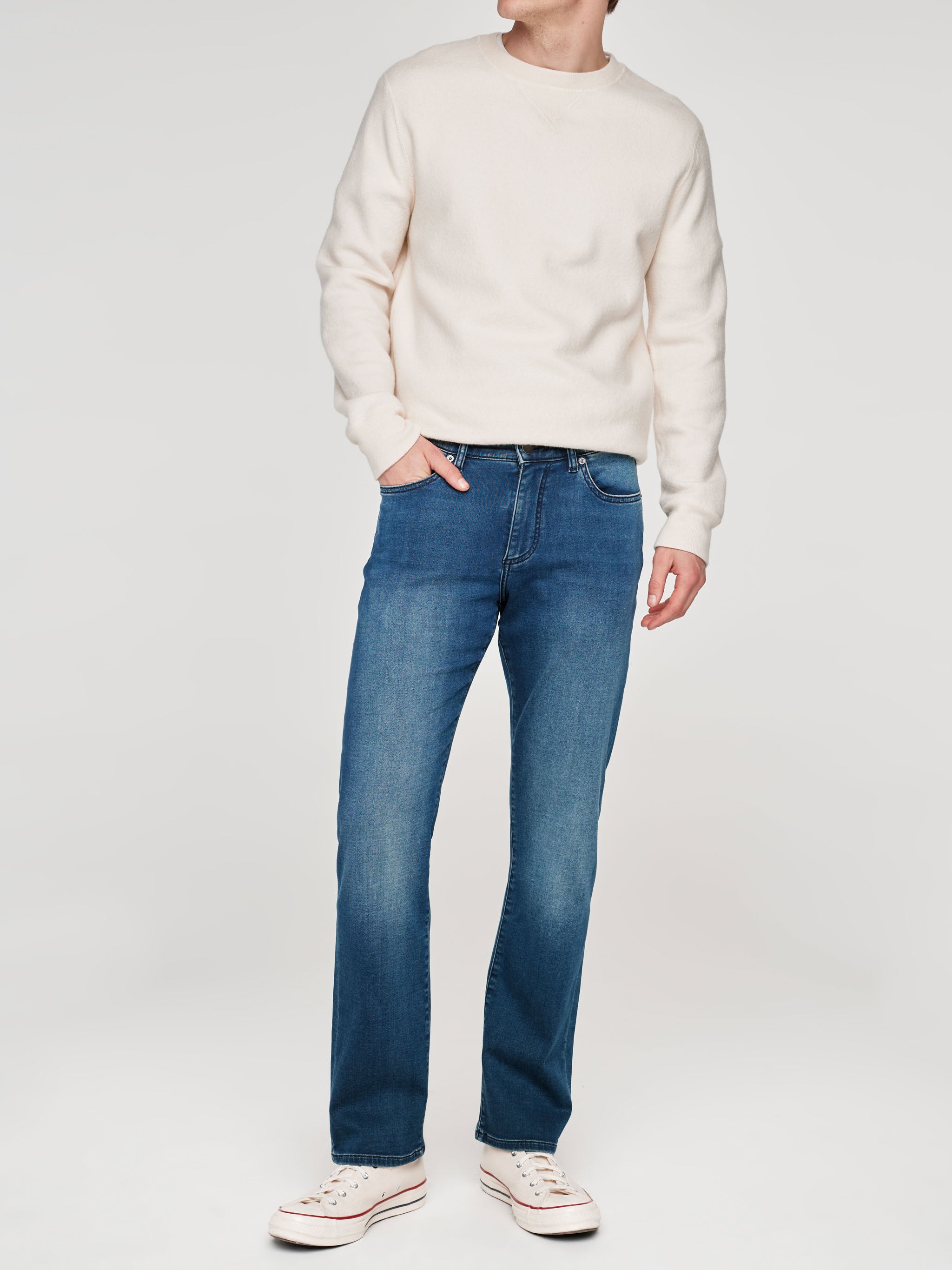 Avery Relaxed Straight Jeans | Chesapeake (Mid Indigo)