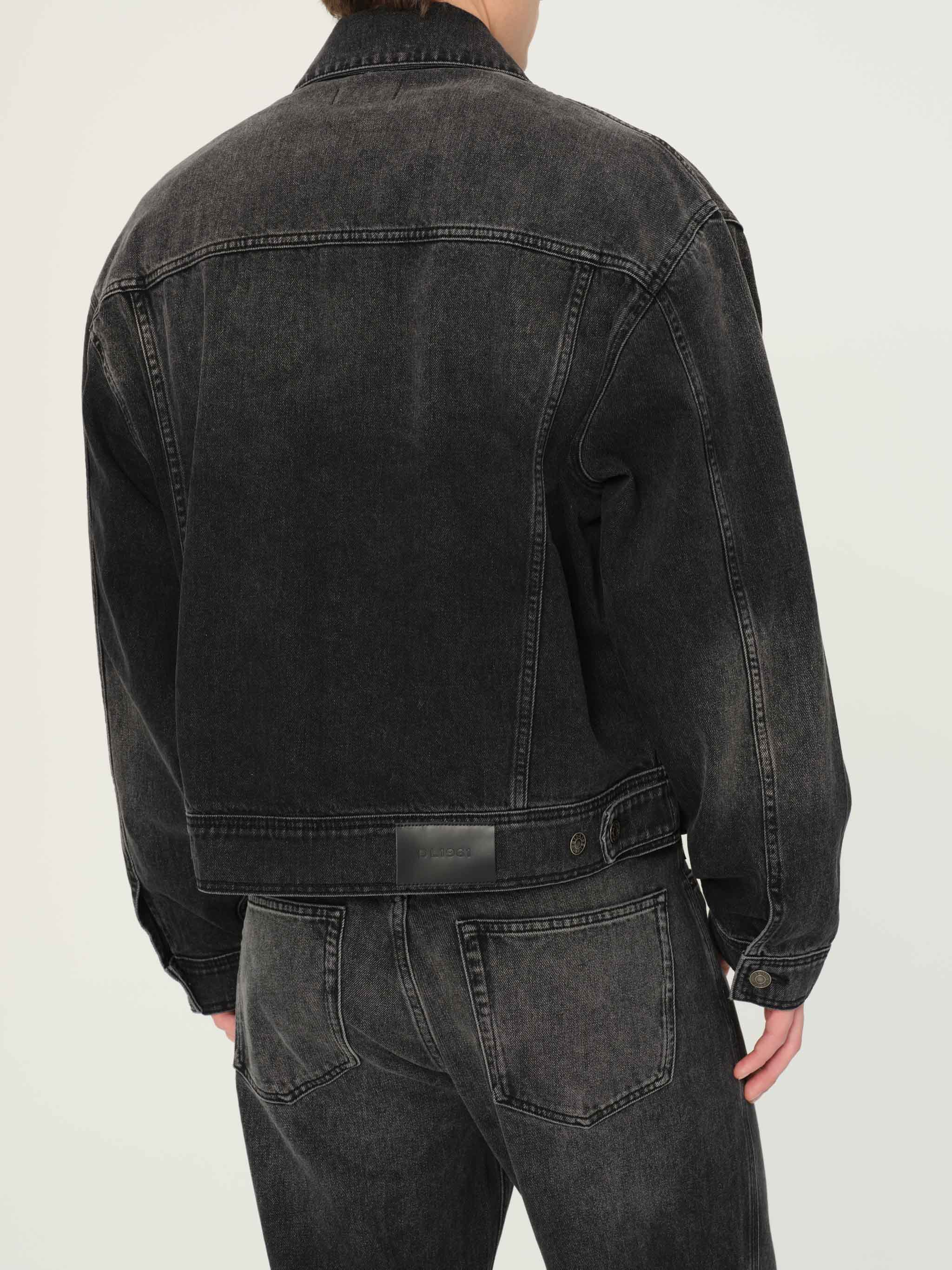 Jacky Relaxed Trucker Denim Jacket | Nightshade (Washed Black)