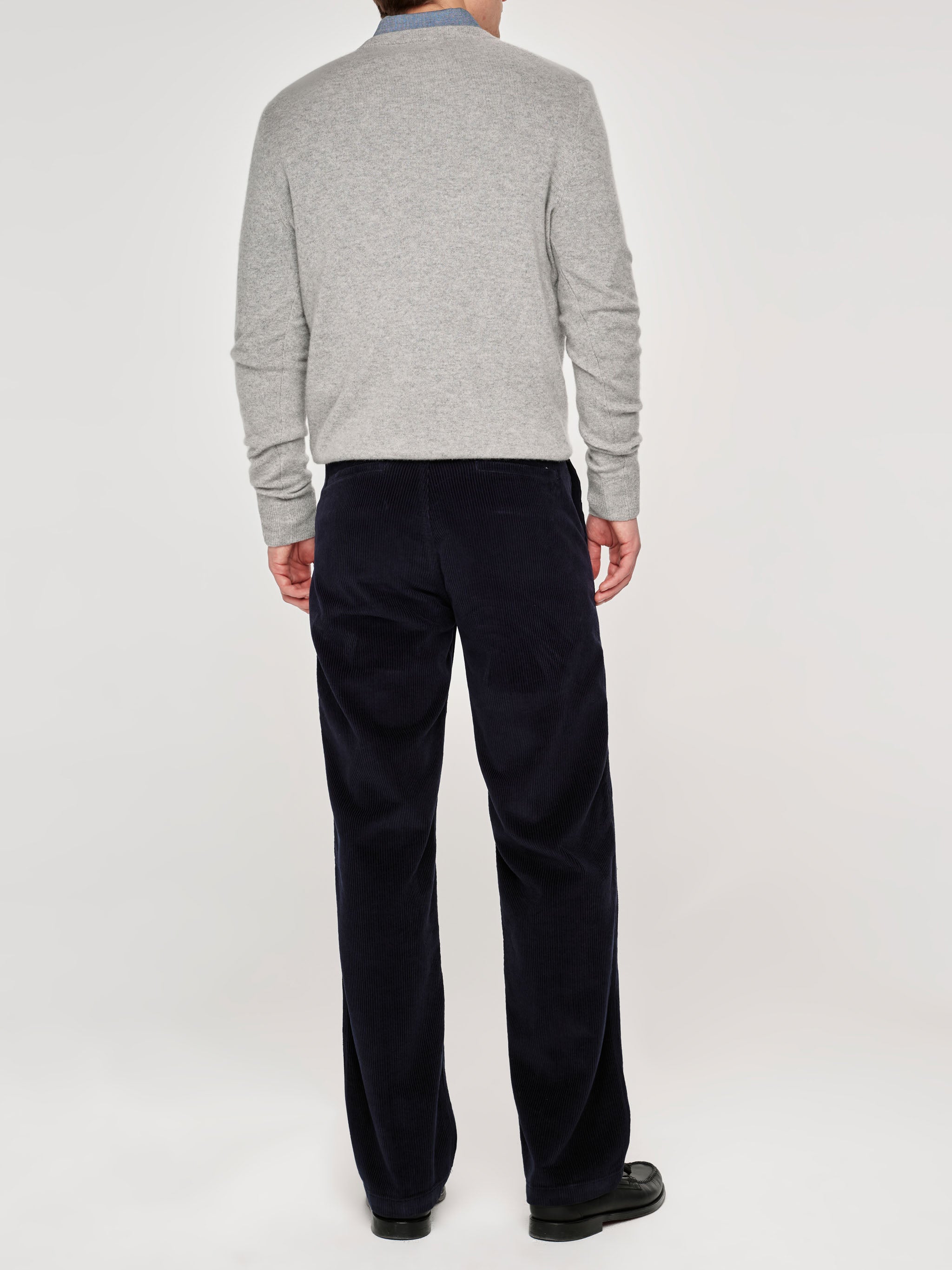 Kurt Loose Straight Trouser | Deep Marine