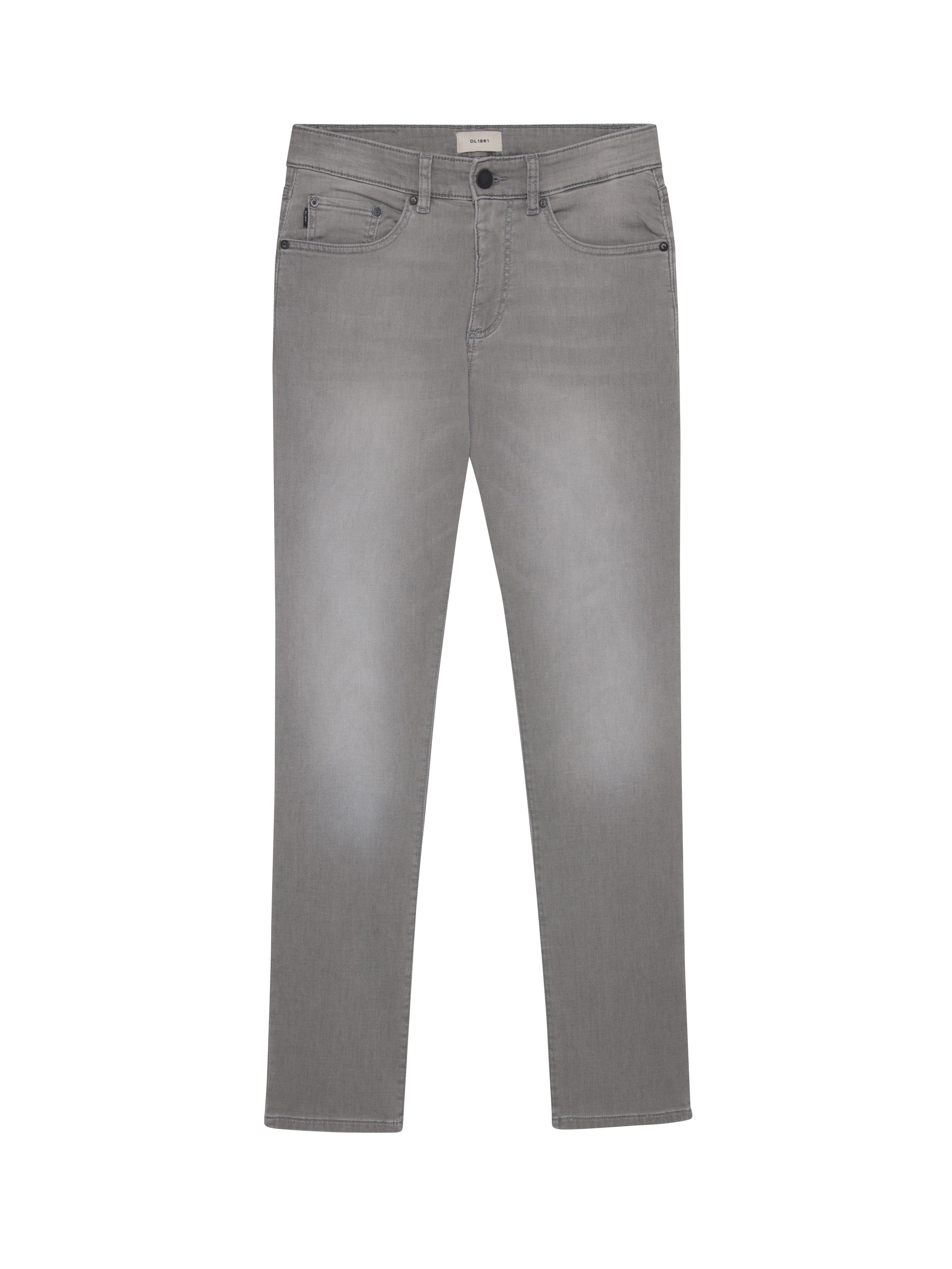 Russell Slim Straight Jeans | Washed Grey Knit
