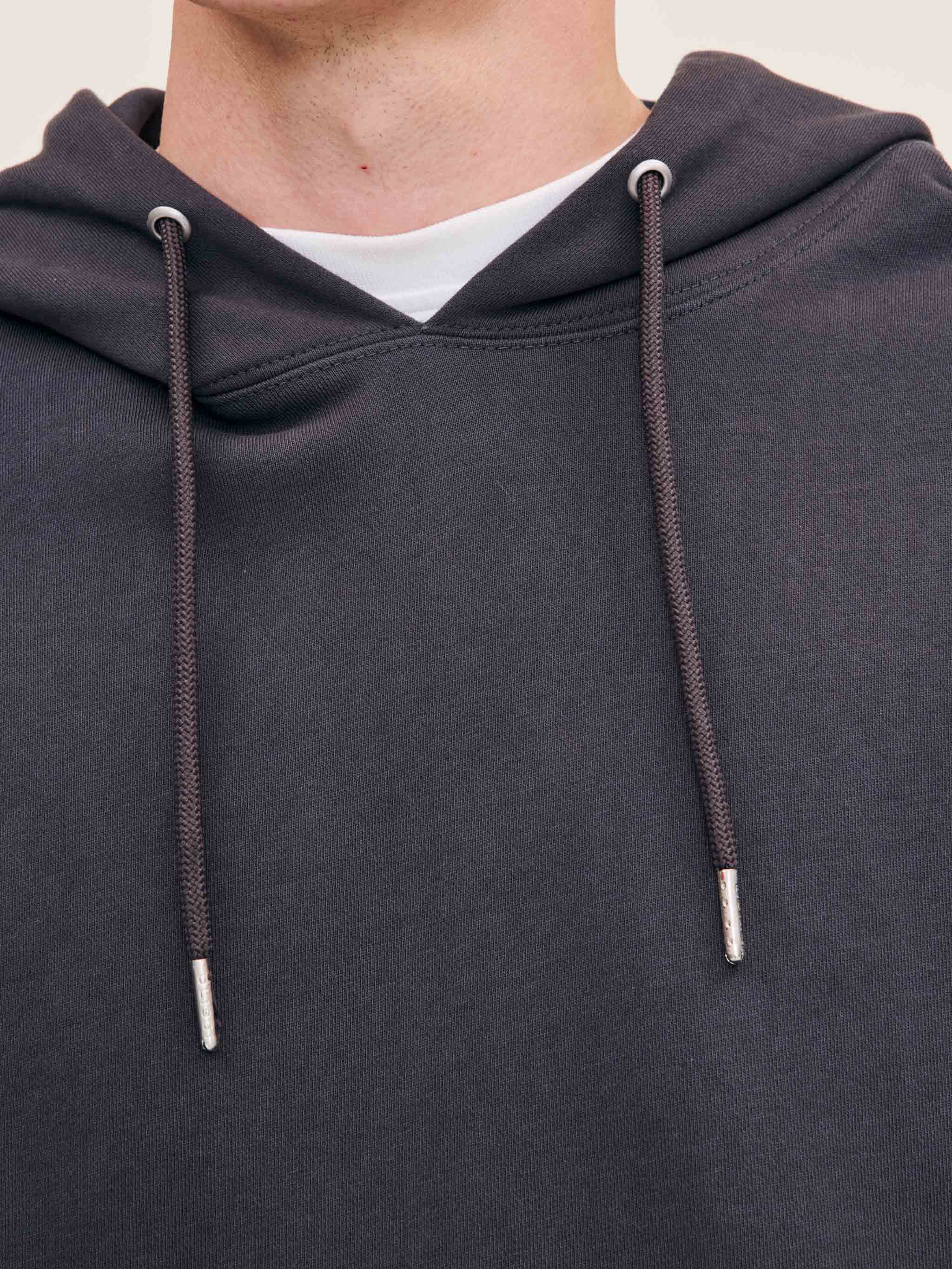 Men's Grey Cotton Hoodie