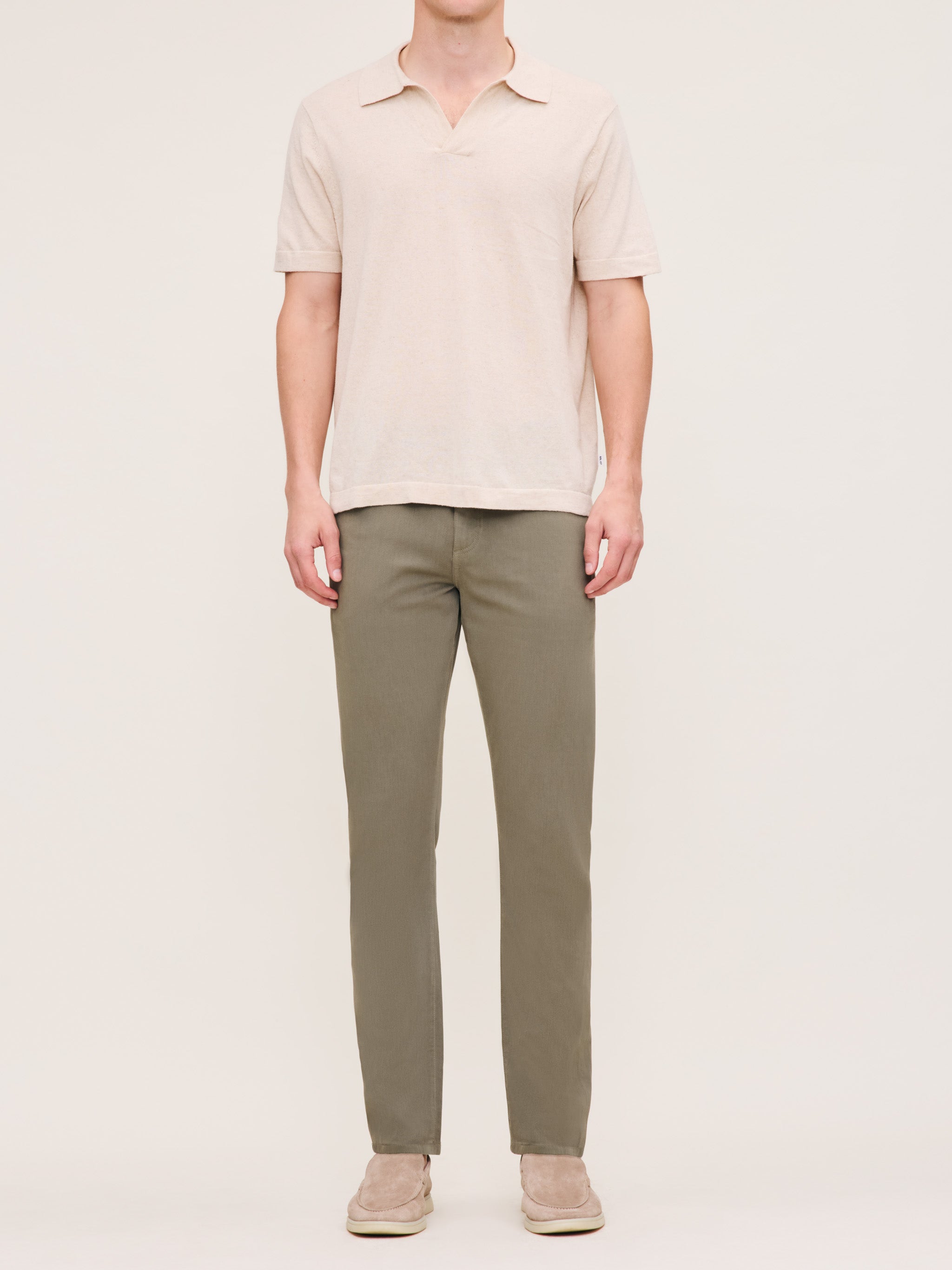 Men's Slim Green Pants