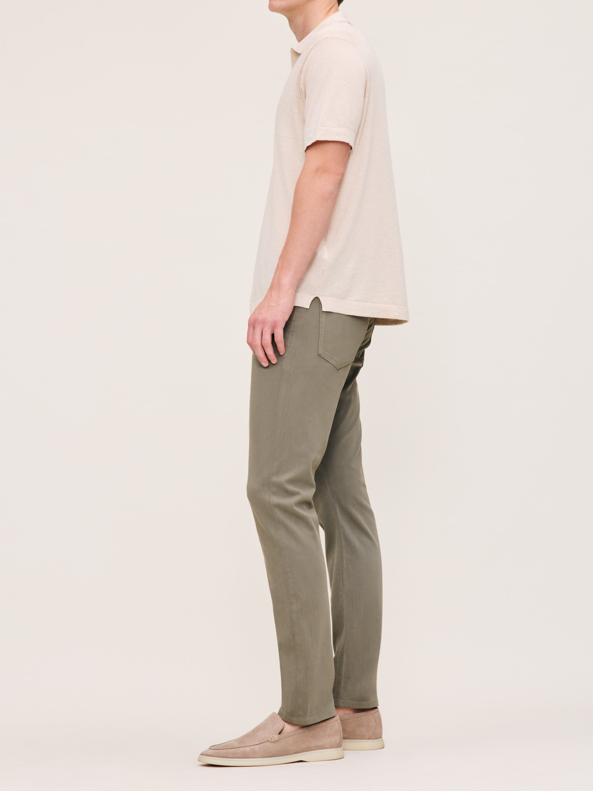 Men's Slim Green Pants