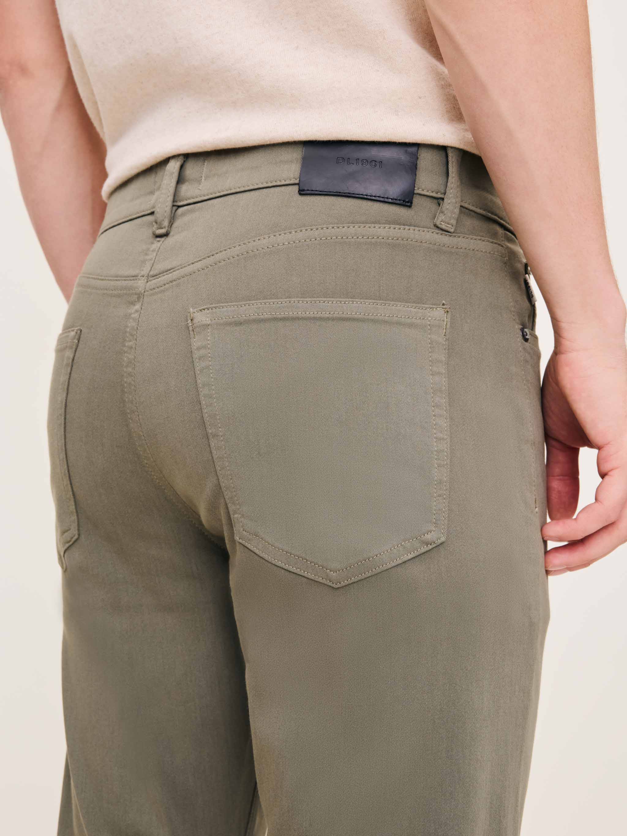 Men's Slim Green Pants