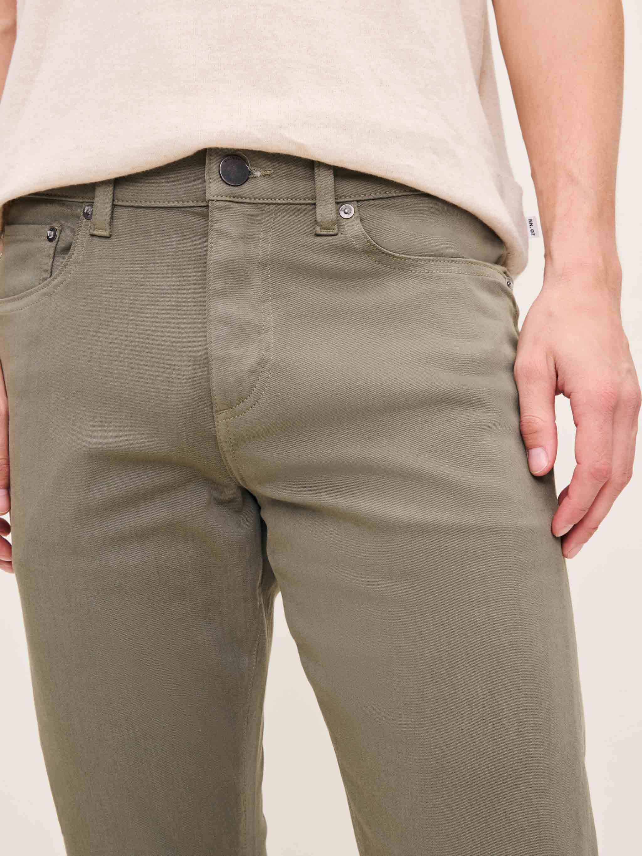 Men's Slim Green Pants