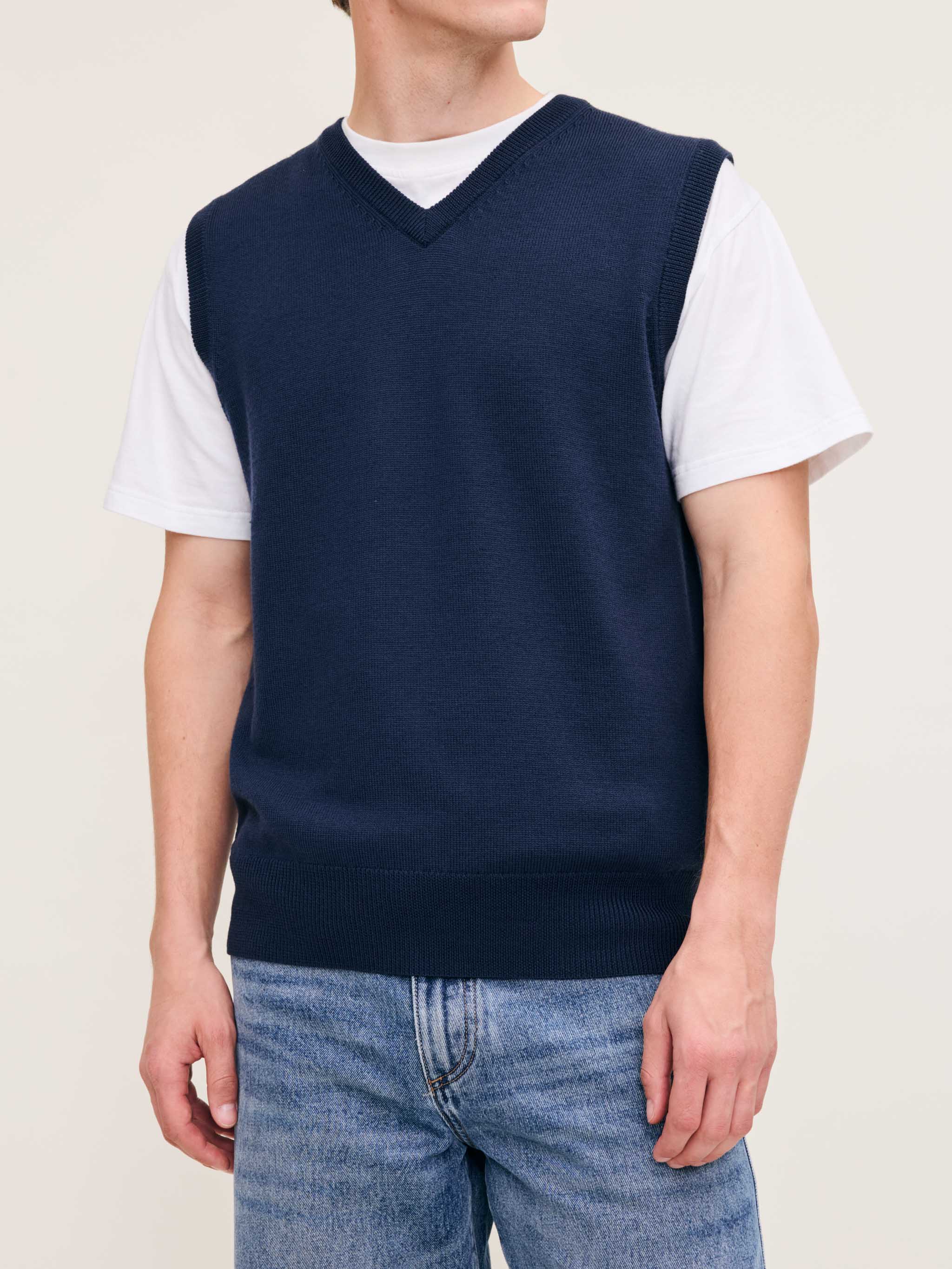 Men's Blue Sweater Vest