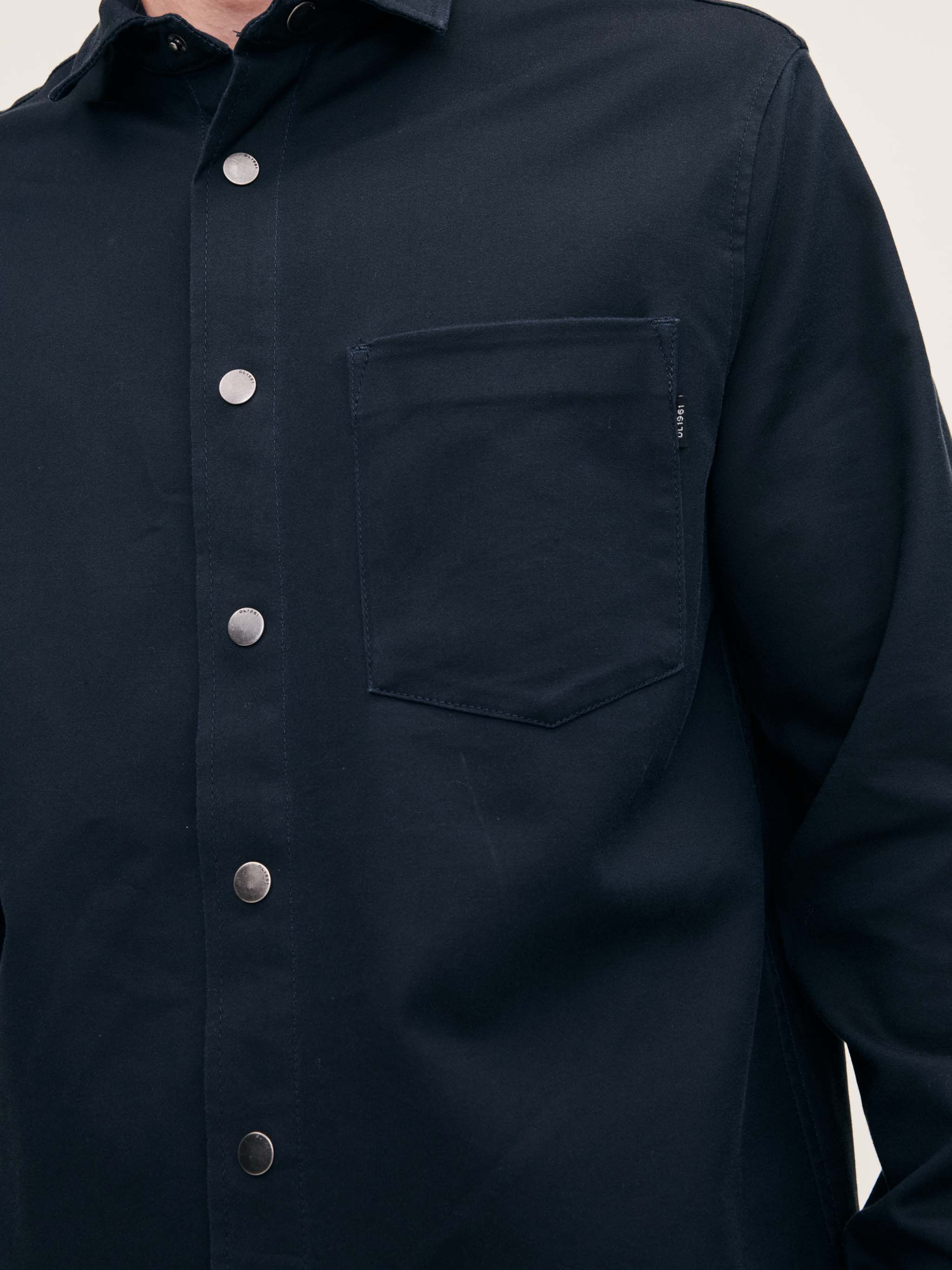 Men's Navy Blue Shirt Jacket