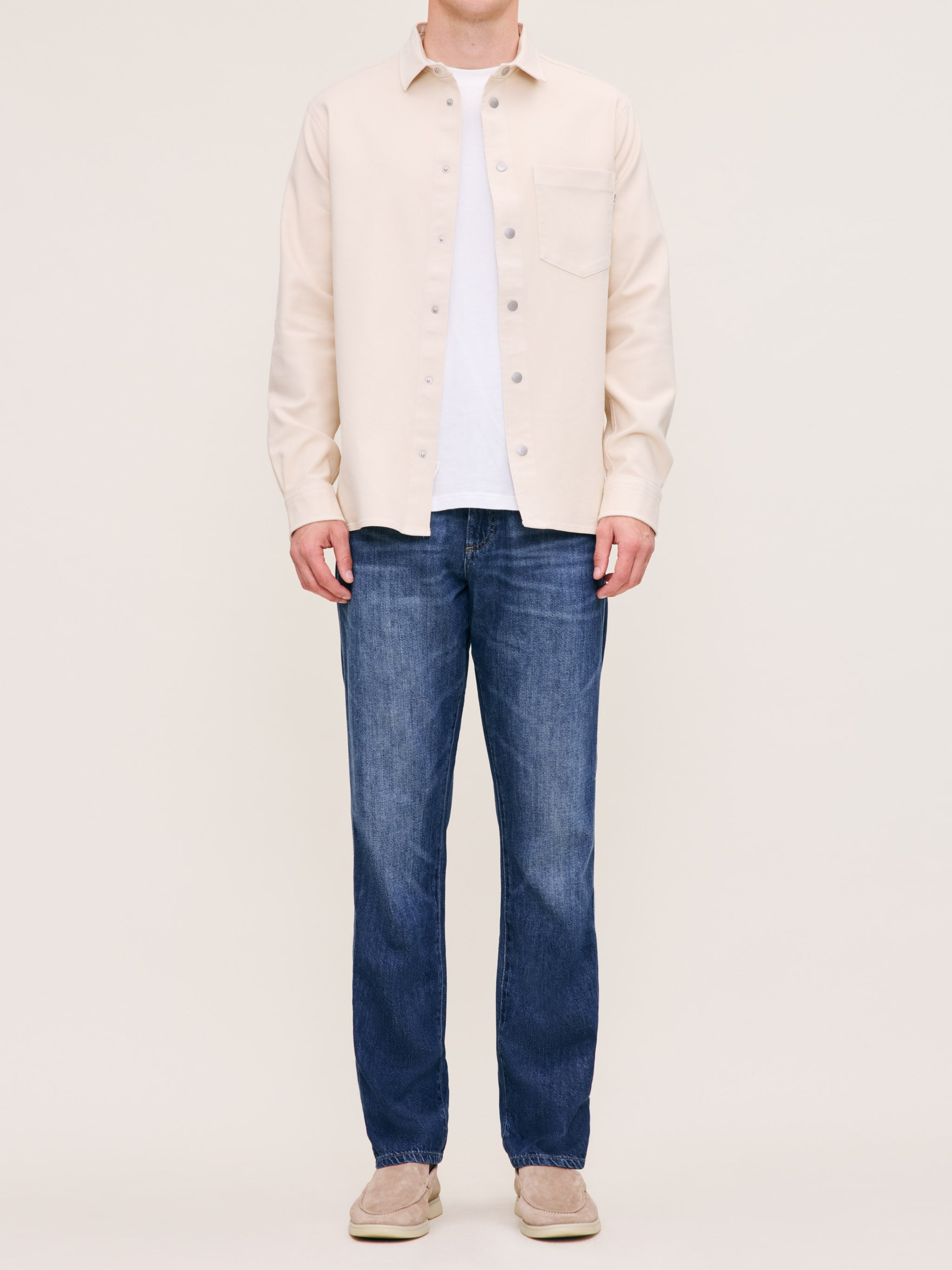 Men's Slim Straight Dark Blue Jeans