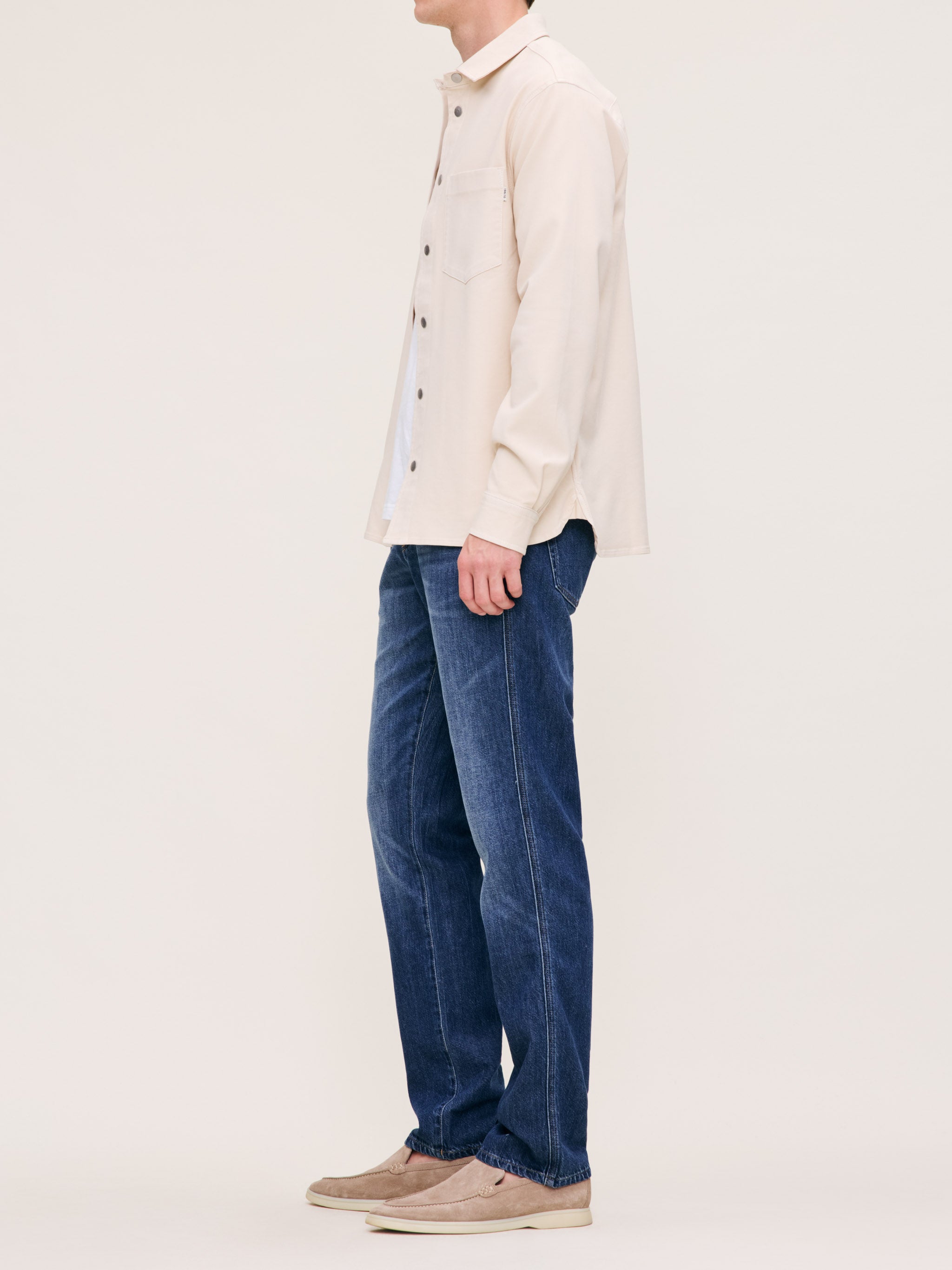 Men's Slim Straight Dark Blue Jeans