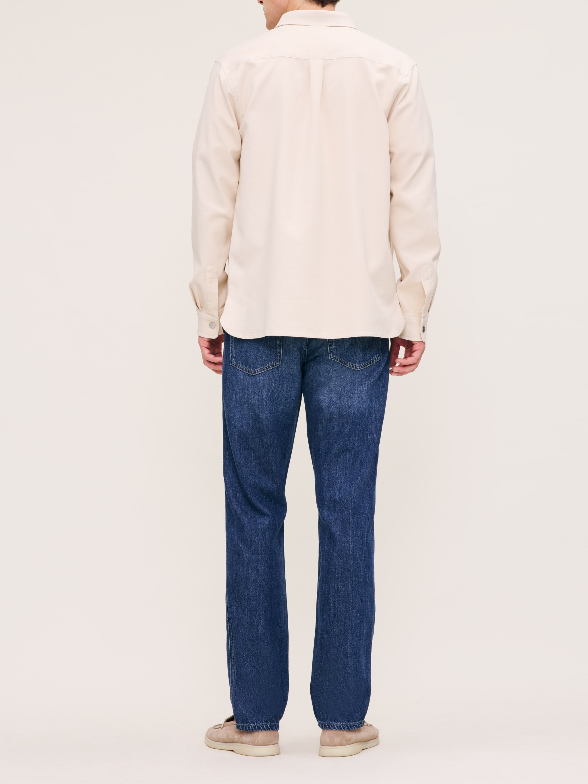 Men's Slim Straight Dark Blue Jeans