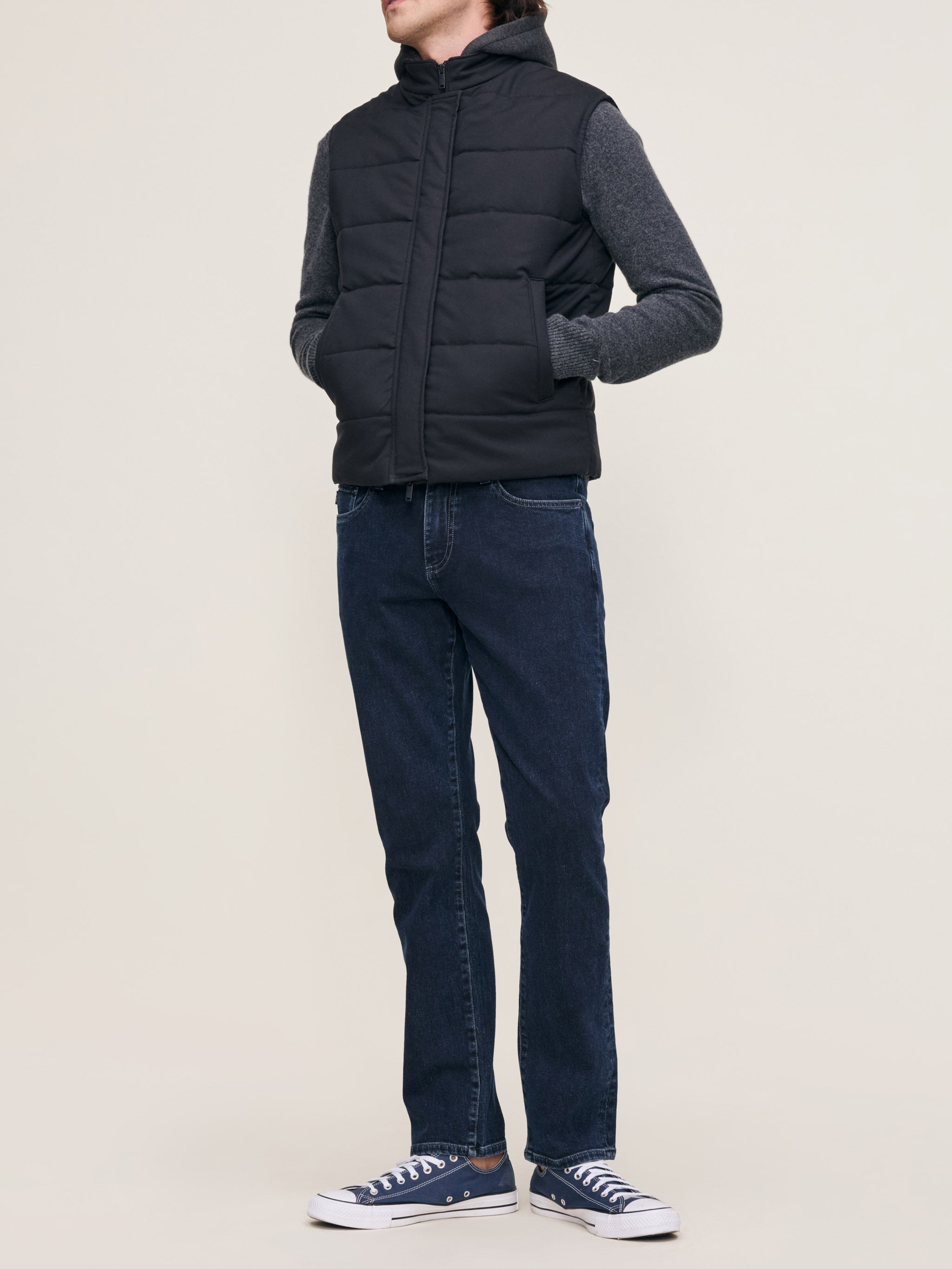 Padded Vest | Black Onyx