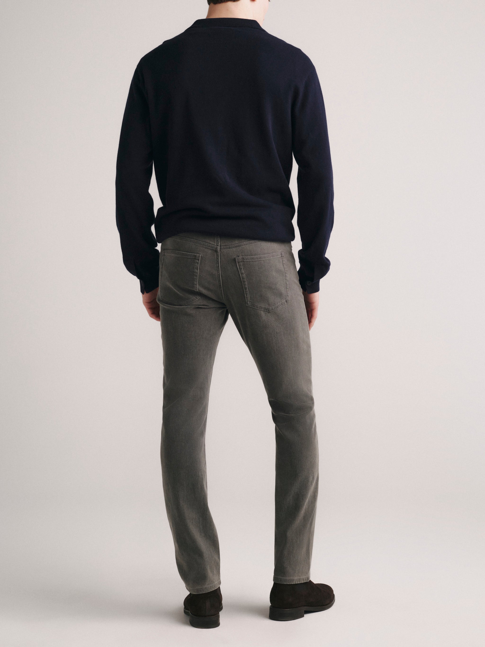 Knit Zip Up Polo Sweater | Navy