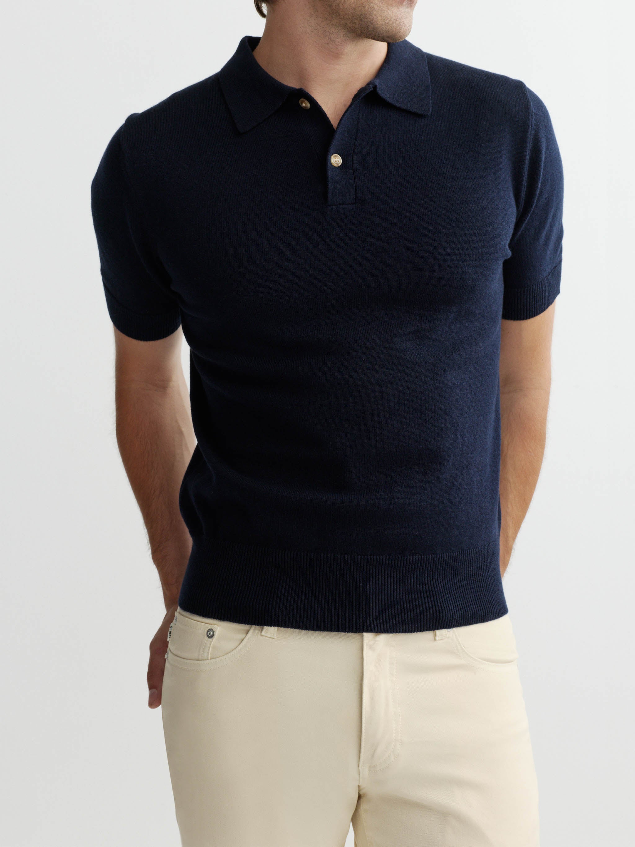 Knit Polo Short Sleeve | Navy