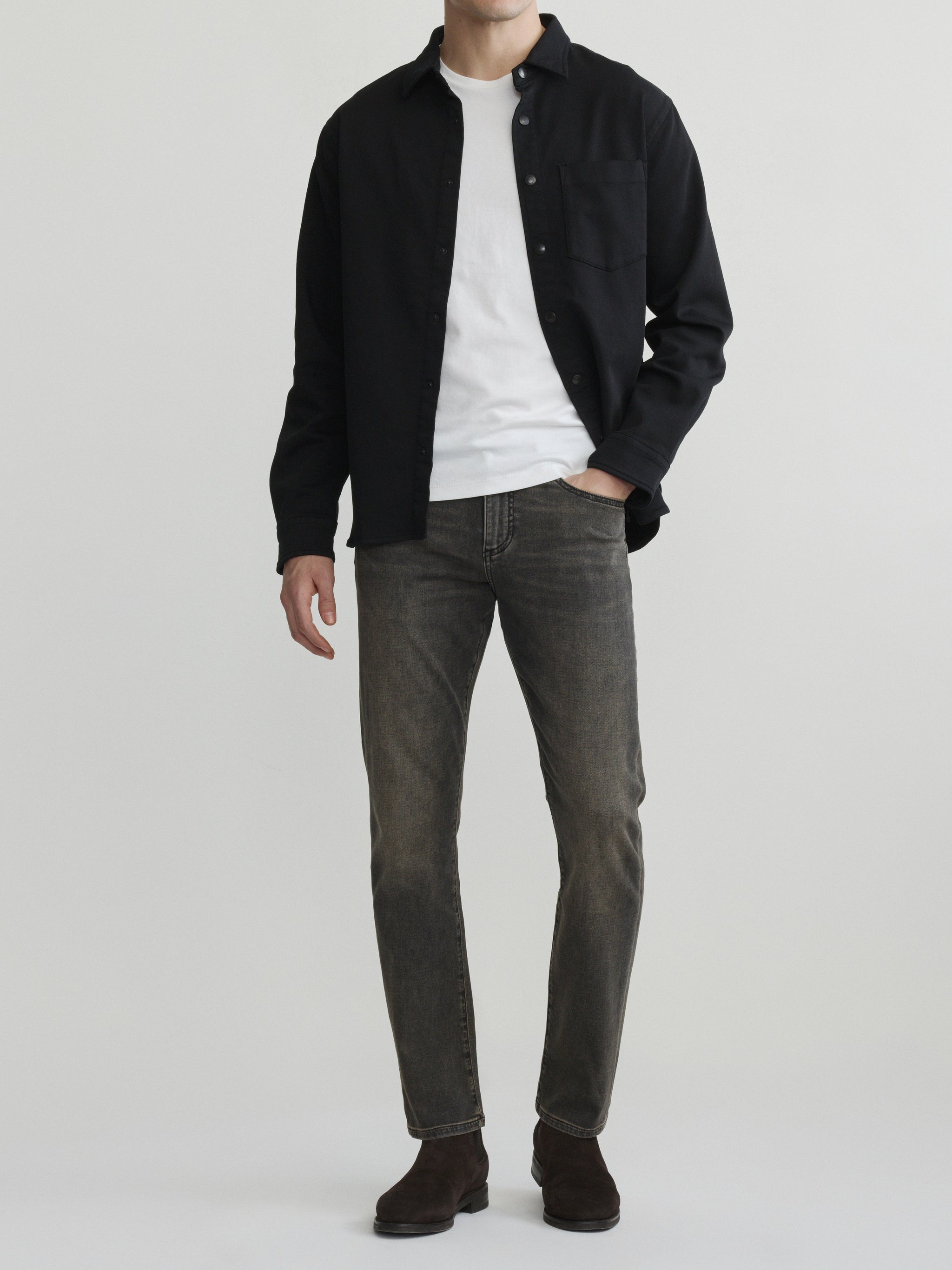 Dominick Knit Denim Shirt | Cavern