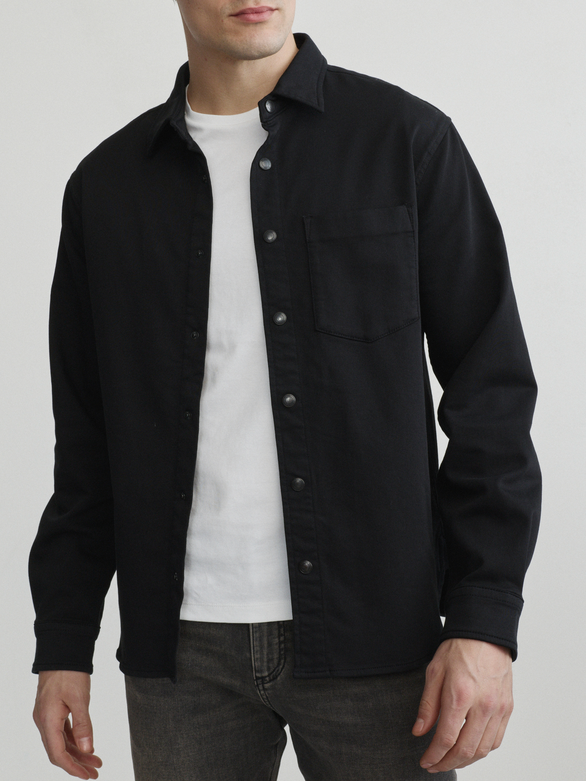 Dominick Knit Denim Shirt | Cavern