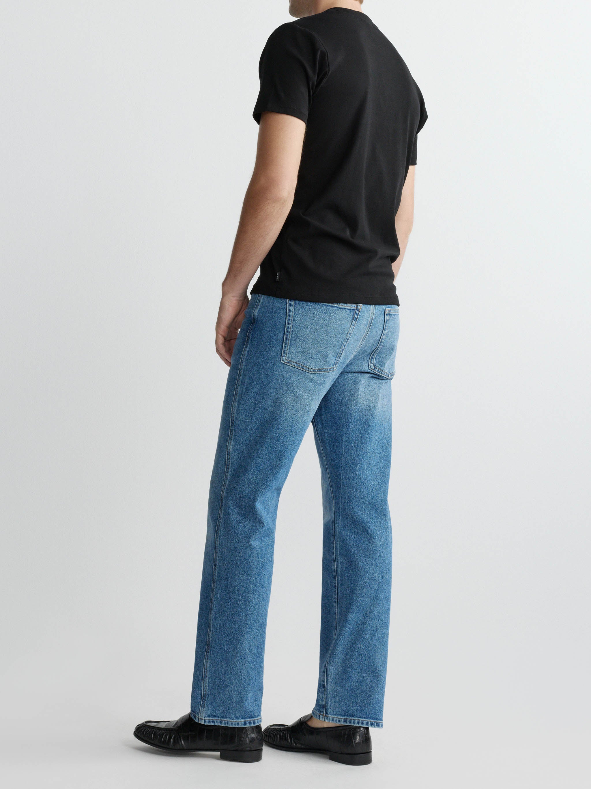 Ribbed Crewneck Tee | Black