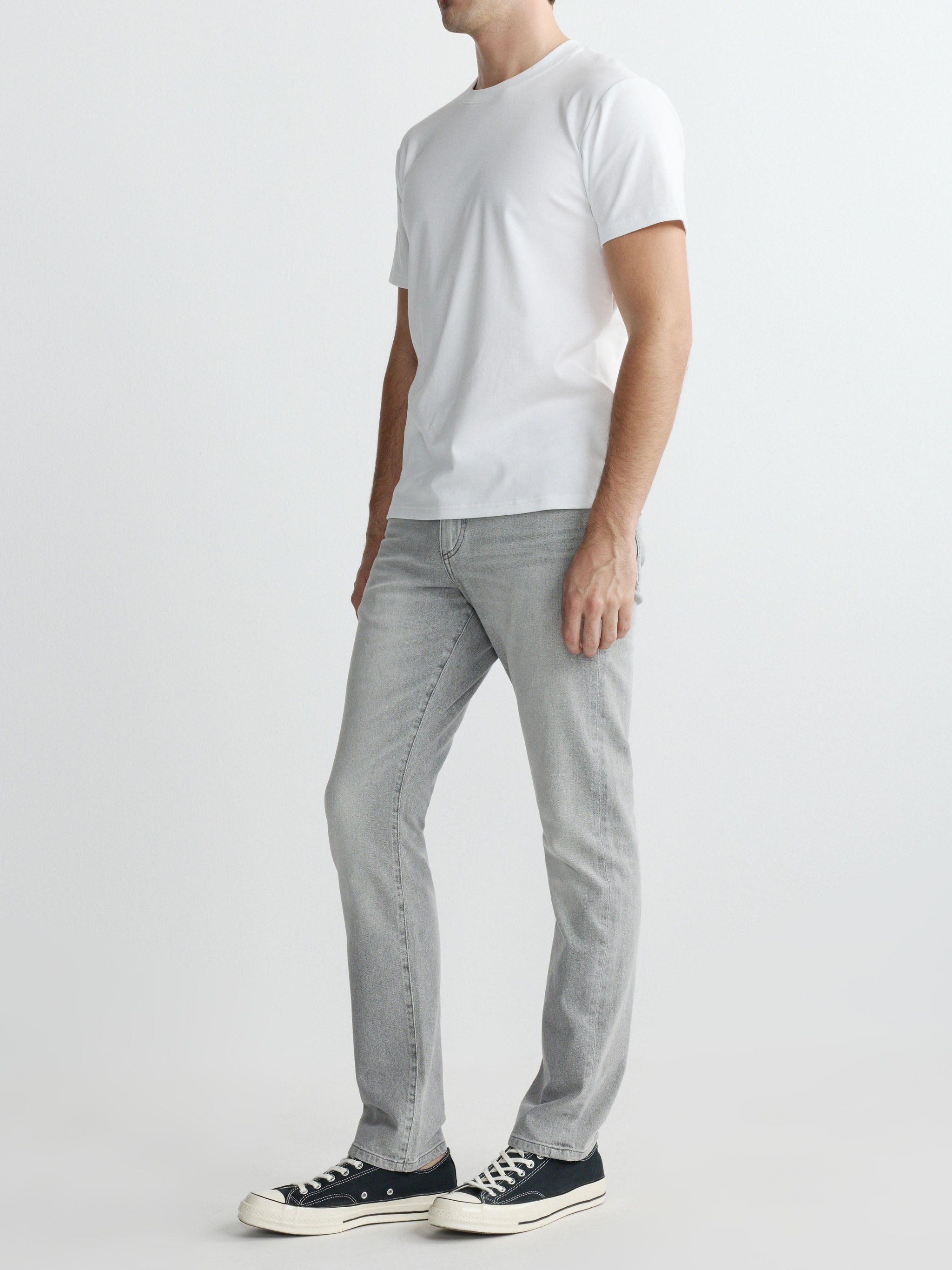 Ribbed Crewneck | White