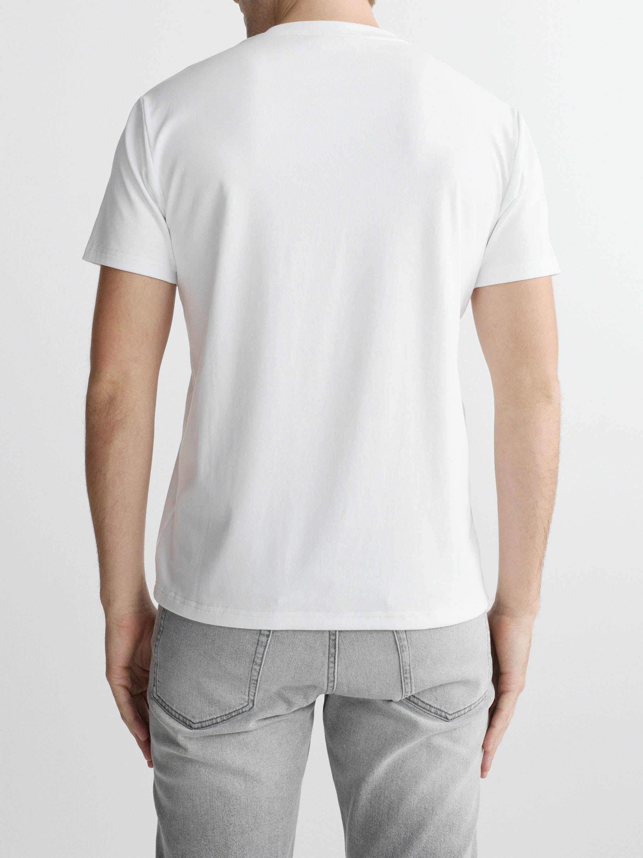 Ribbed Crewneck | White