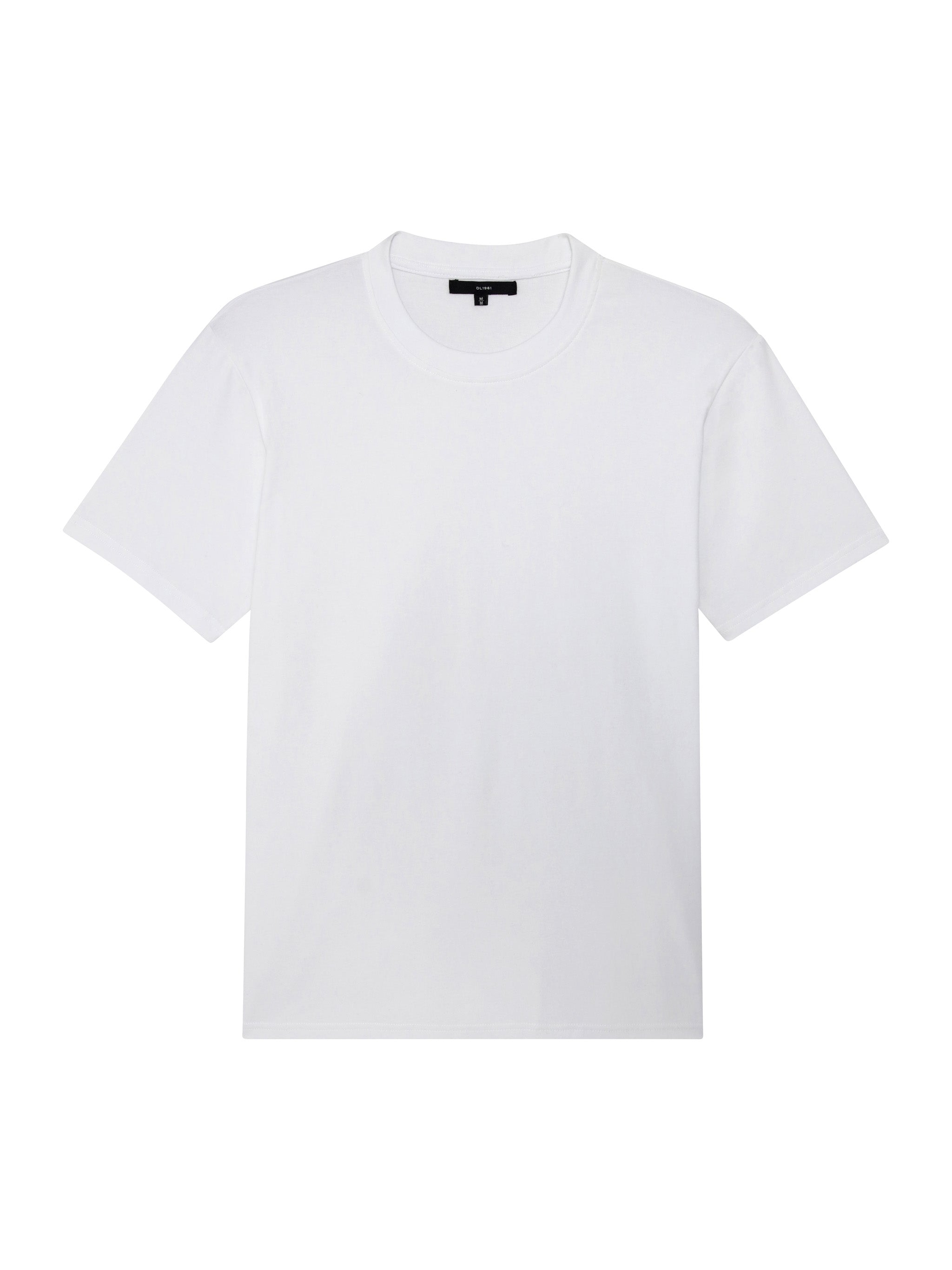 Ribbed Crewneck | White
