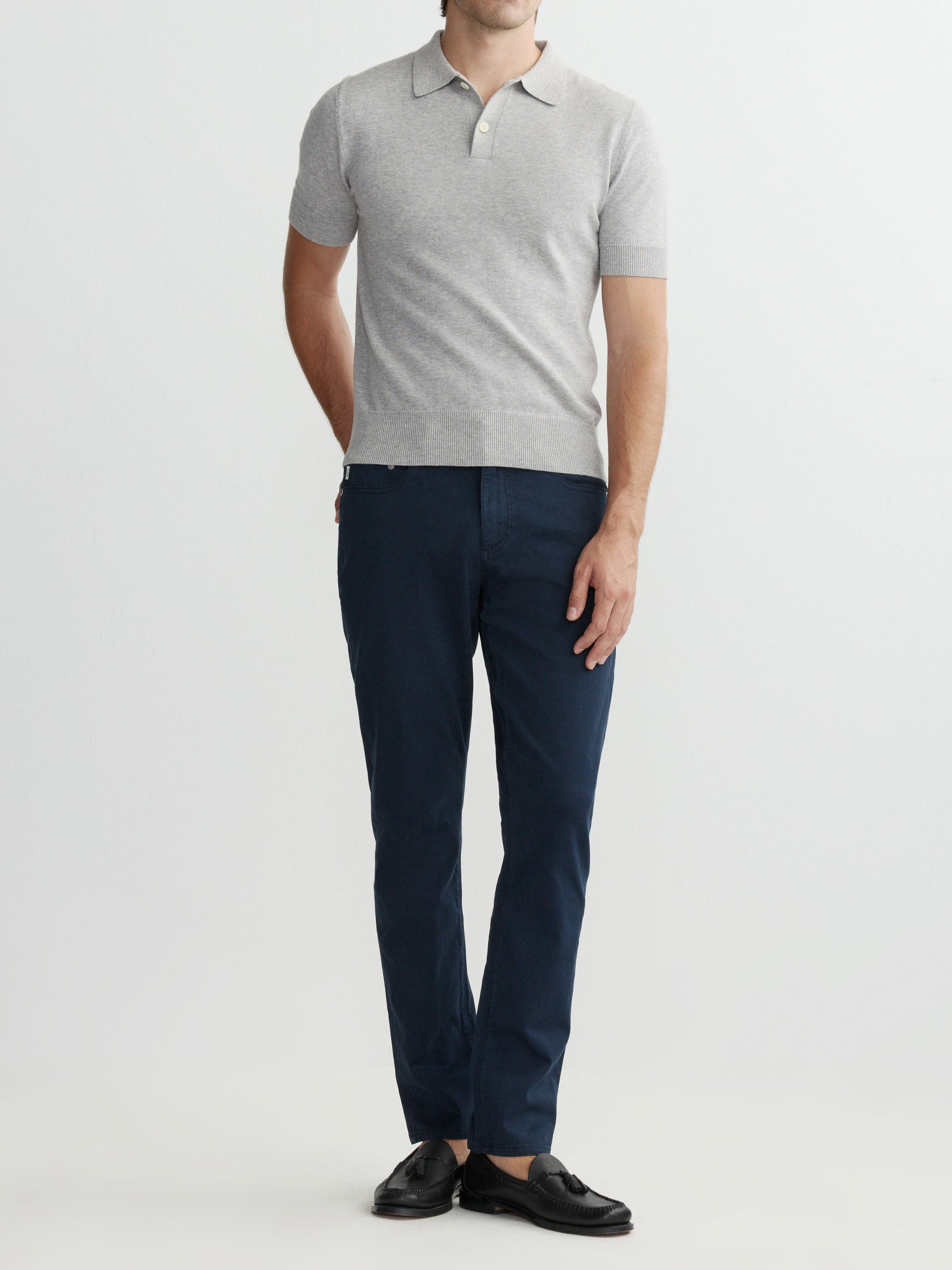 Knit Polo: Short Sleeve | Concrete