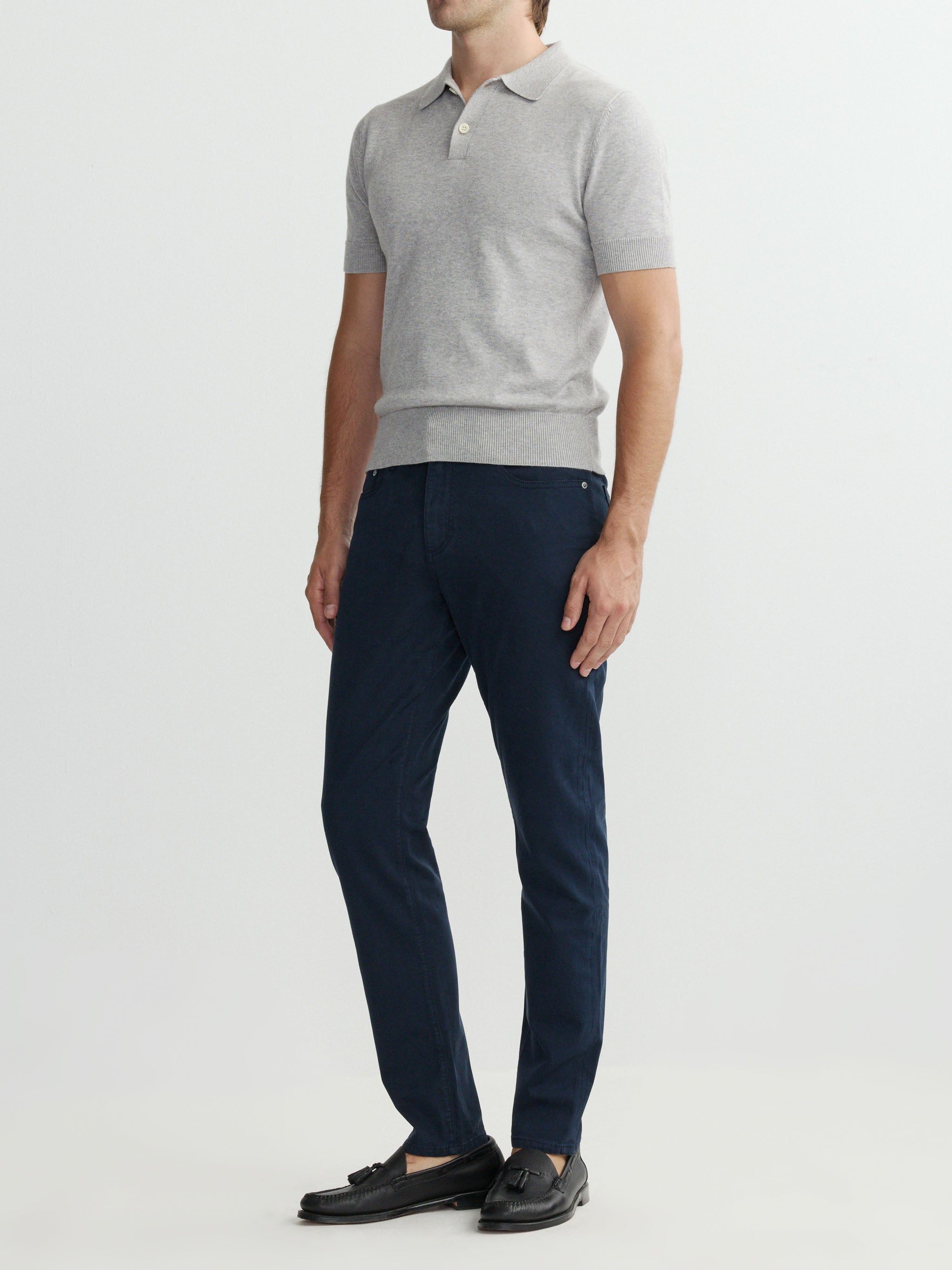 Knit Polo: Short Sleeve | Concrete