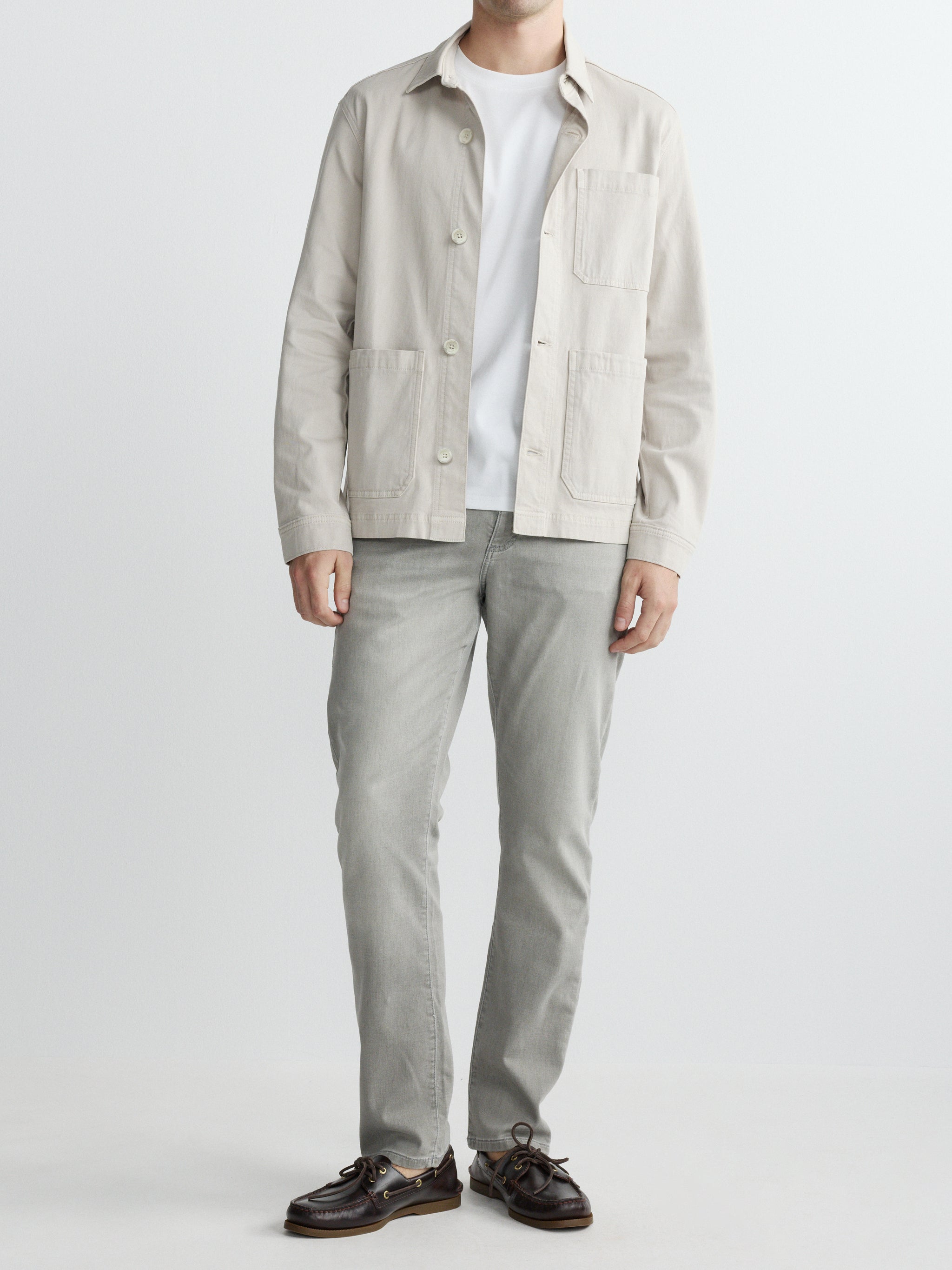 Sean Shirt Jacket | Chalk