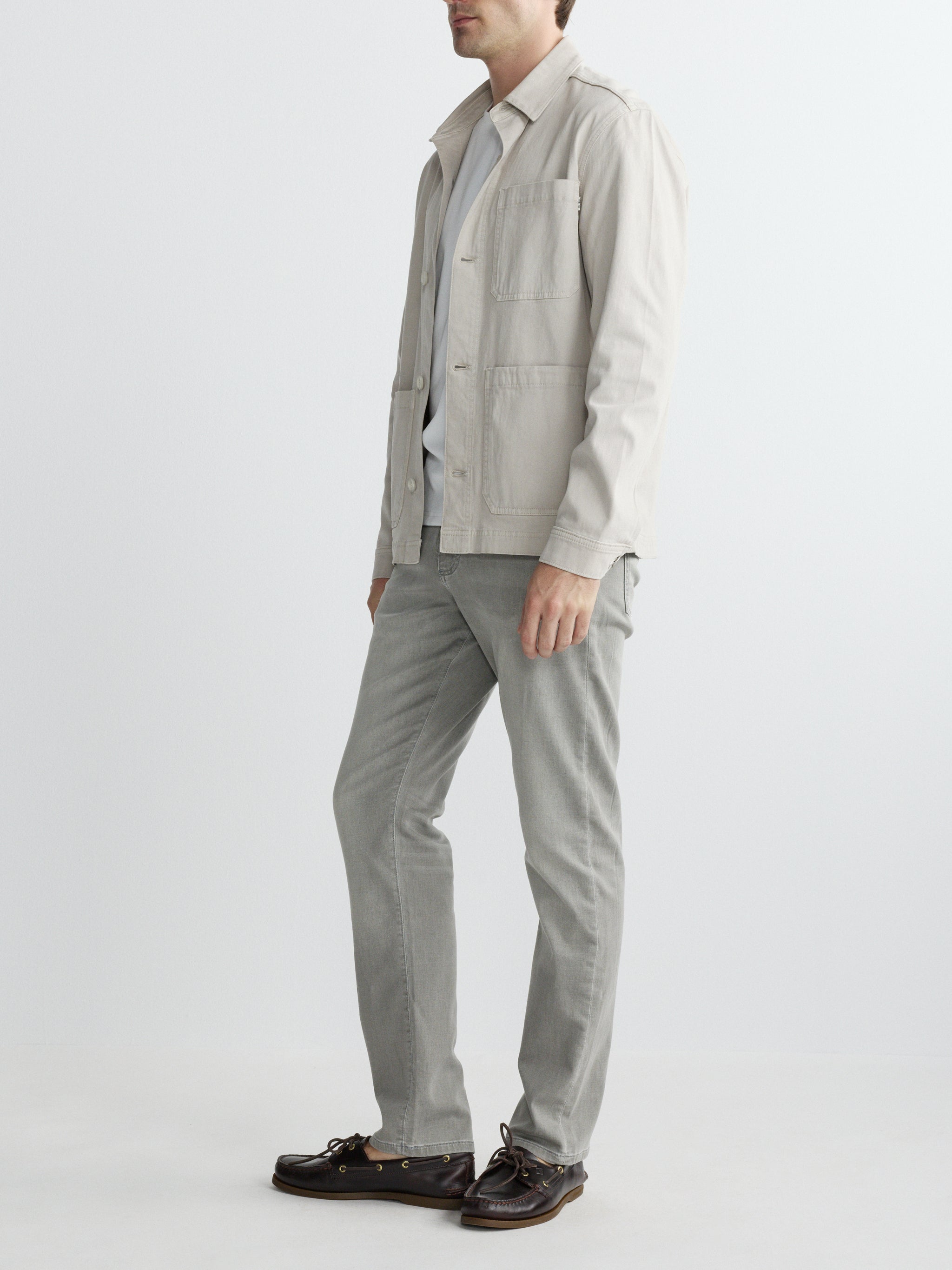 Sean Shirt Jacket | Chalk
