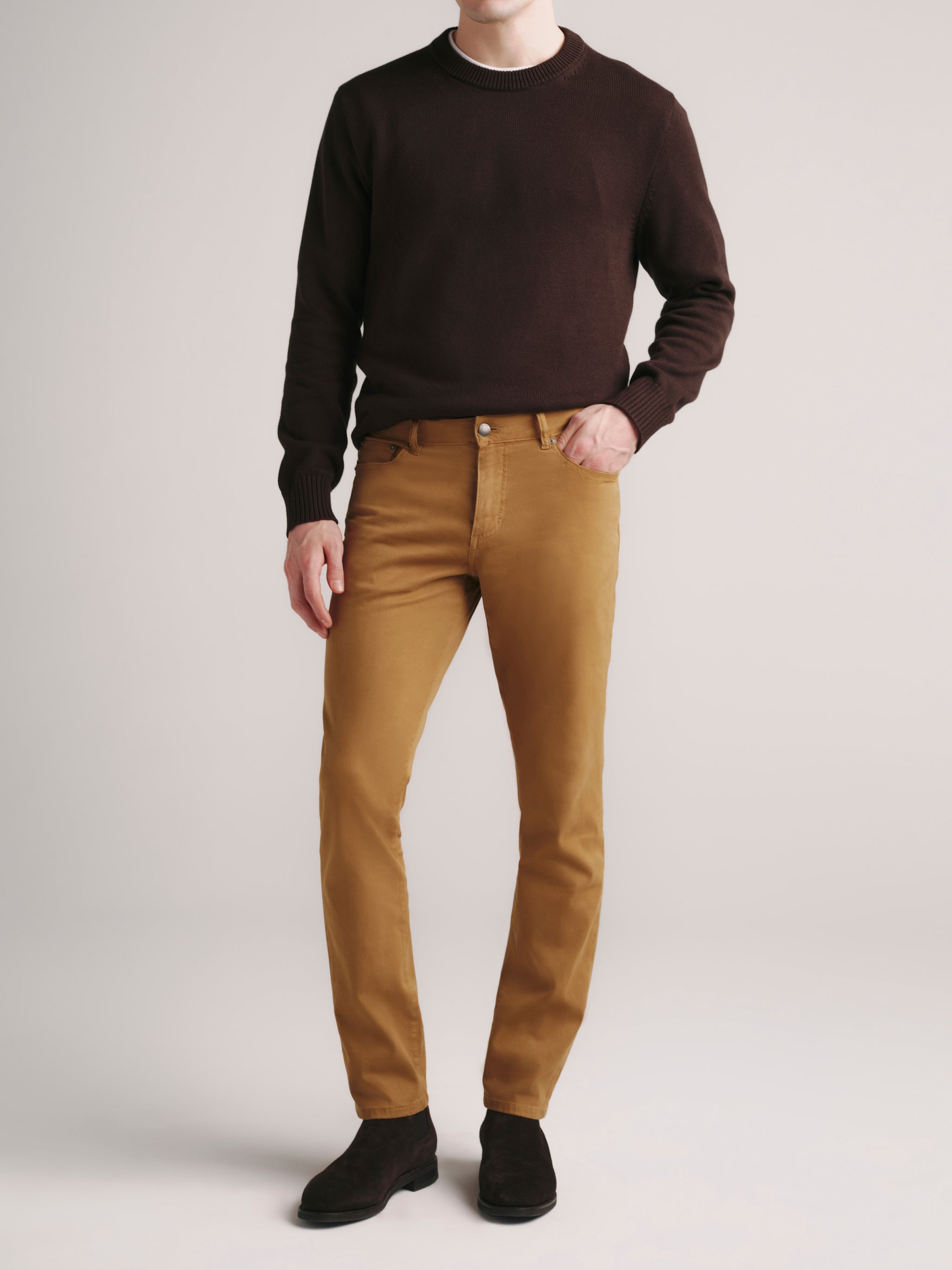 Nick Slim Pants | Brass