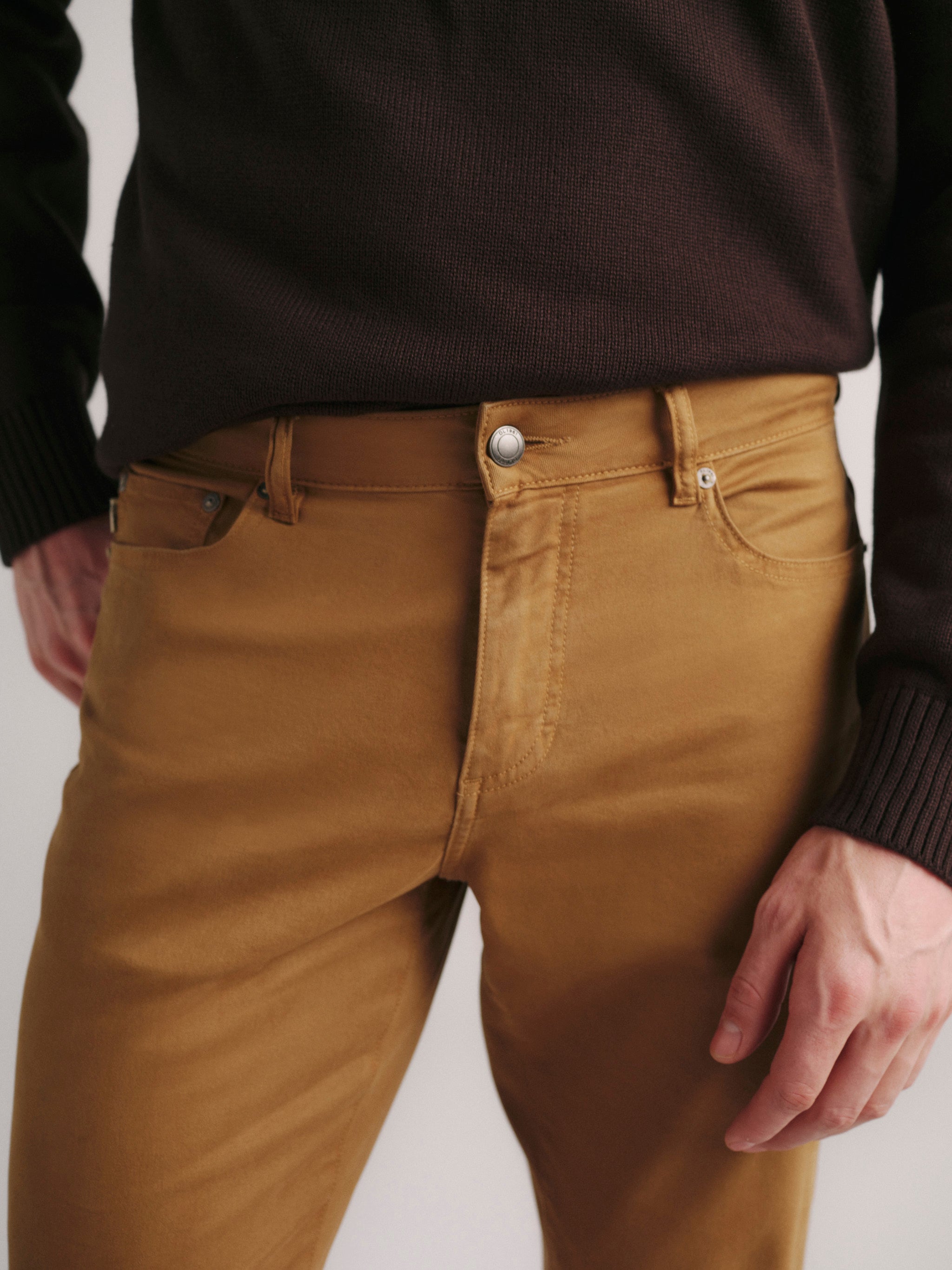 Nick Slim Pants | Brass