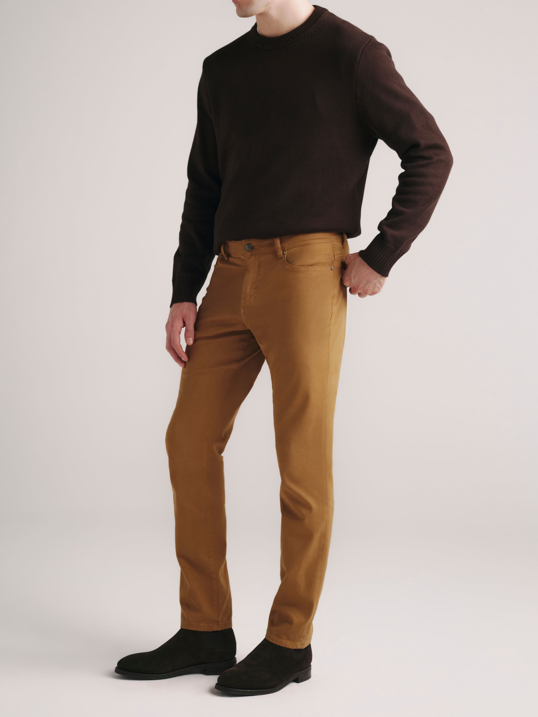Nick Slim Pants | Brass