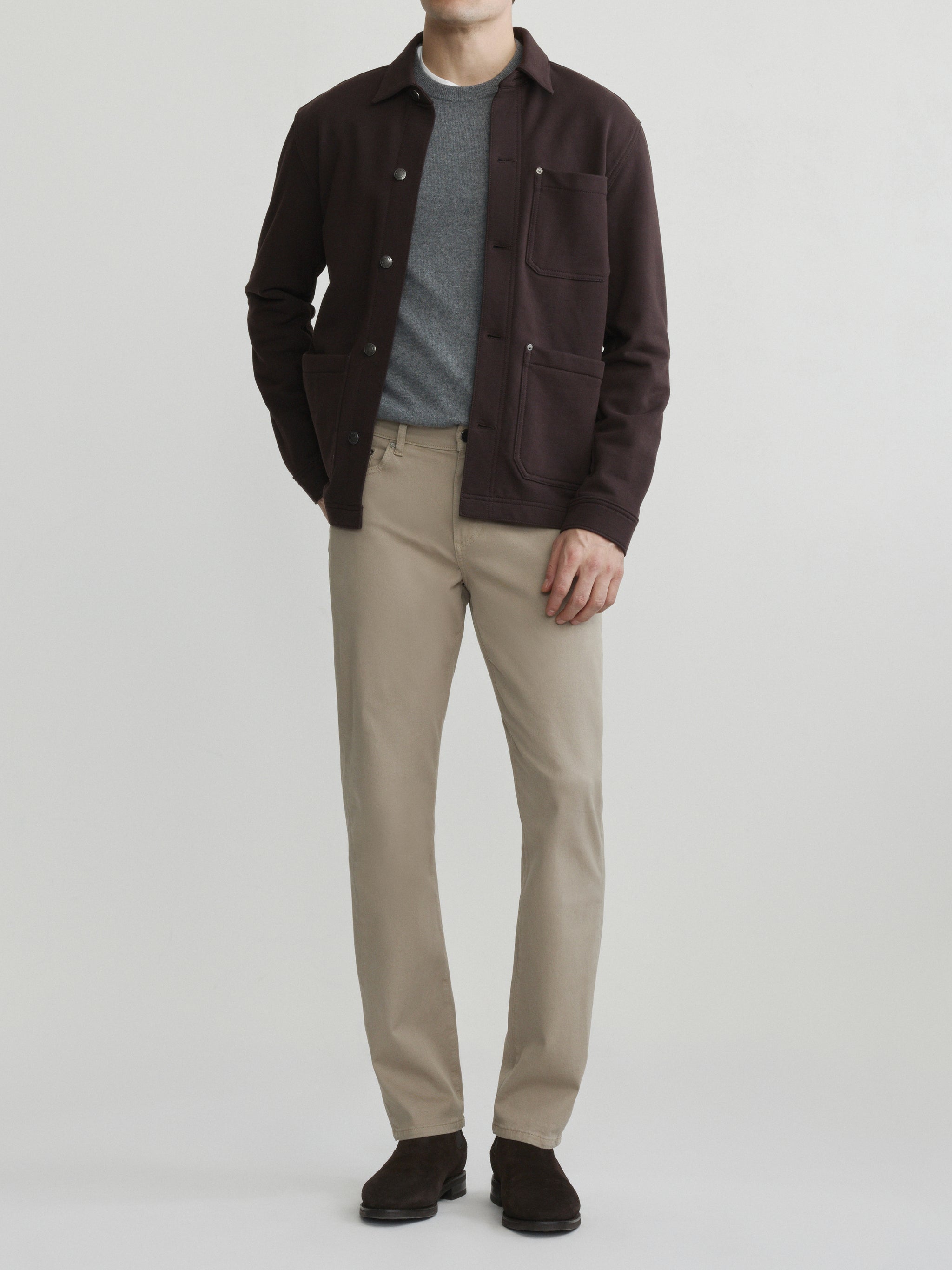 Russell Slim Straight Pants | Taupe