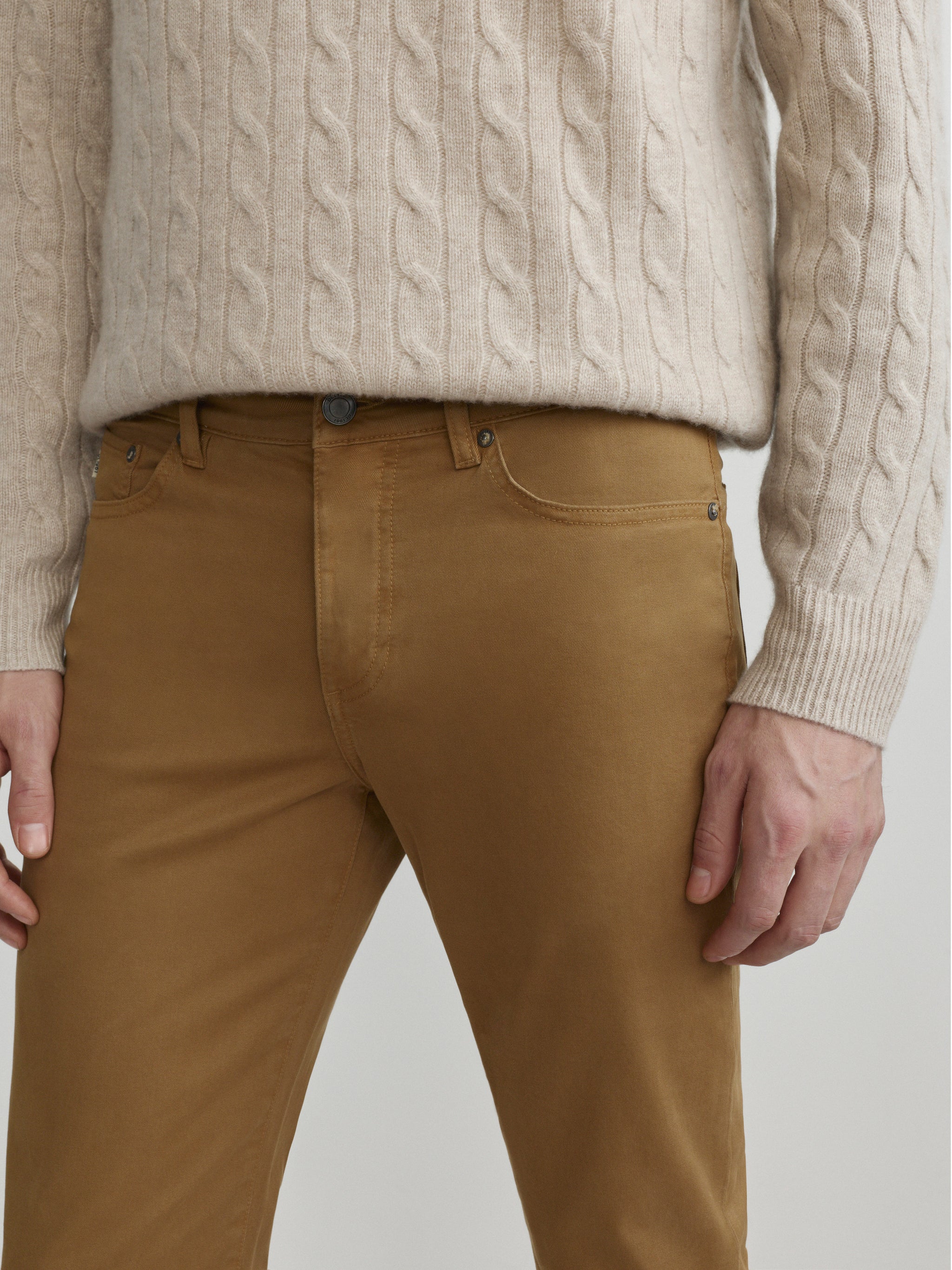 Russell Slim Straight Pants | Brass