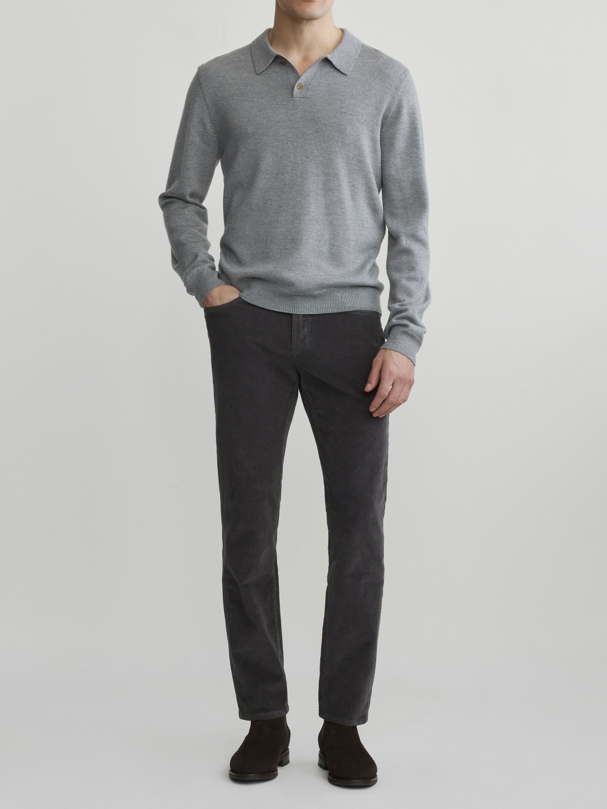 Nick Slim Corduroy Pants | Graphite