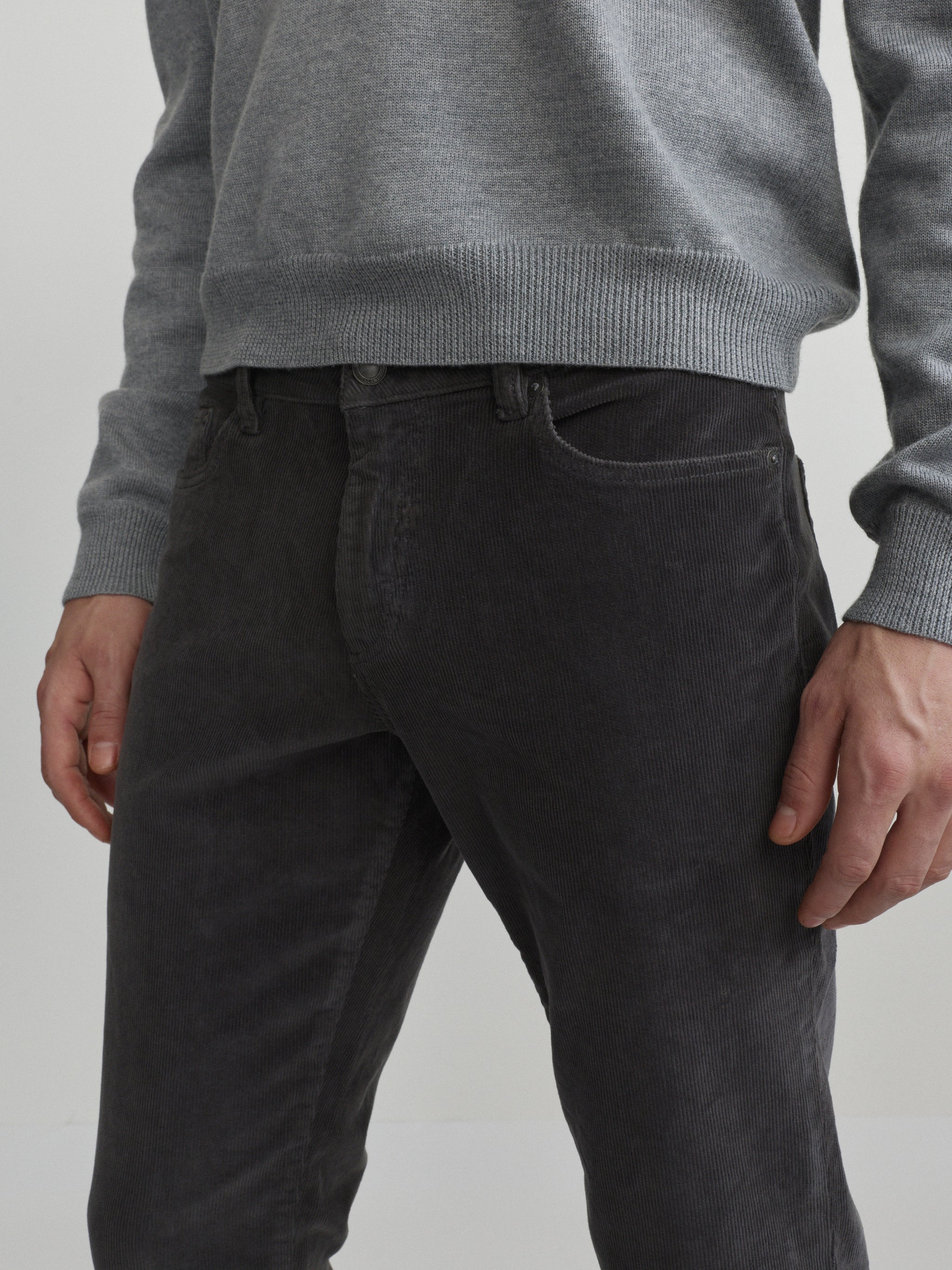 Nick Slim Corduroy Pants | Graphite