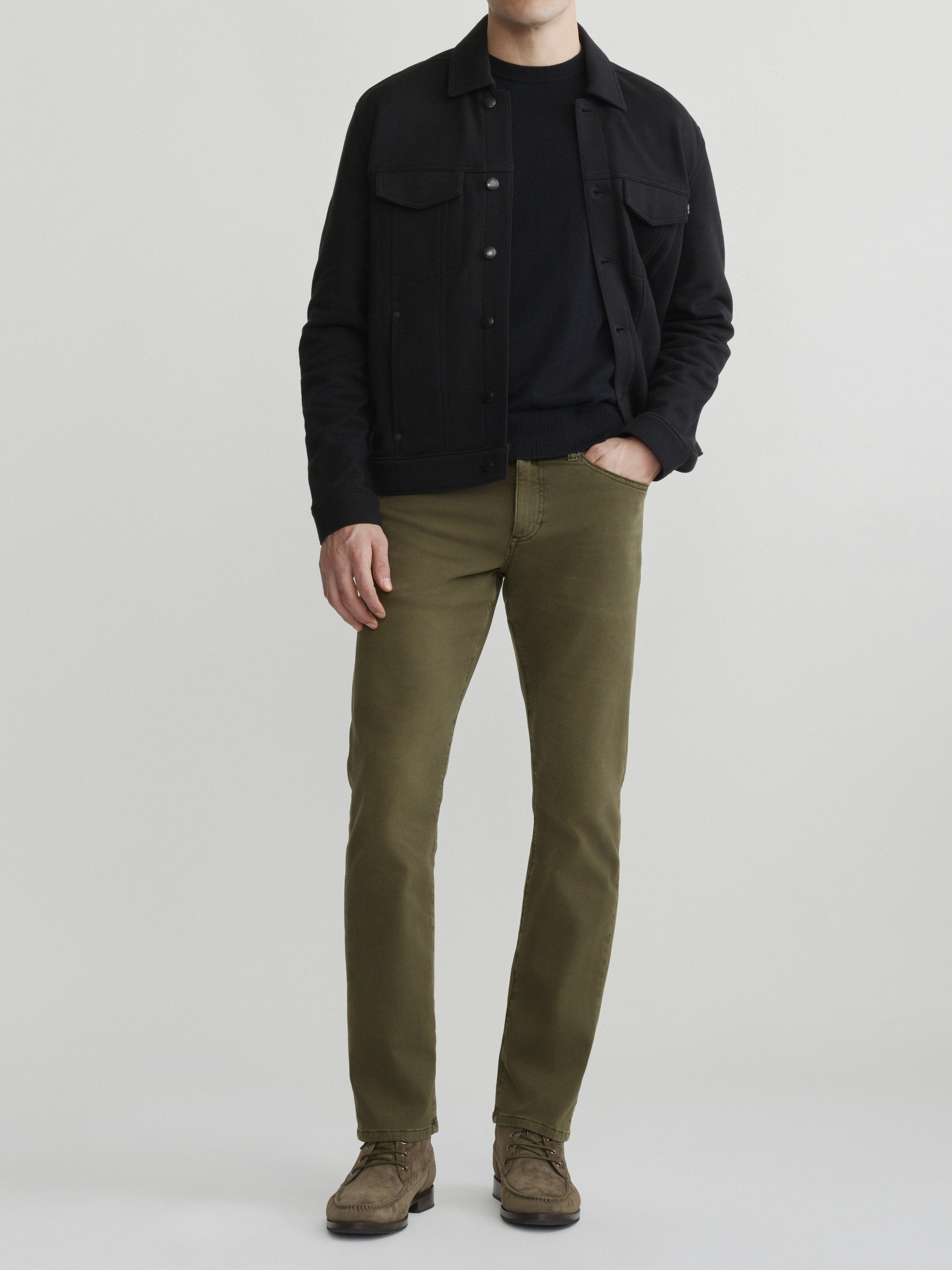 Russell Slim Straight Jeans | Olive