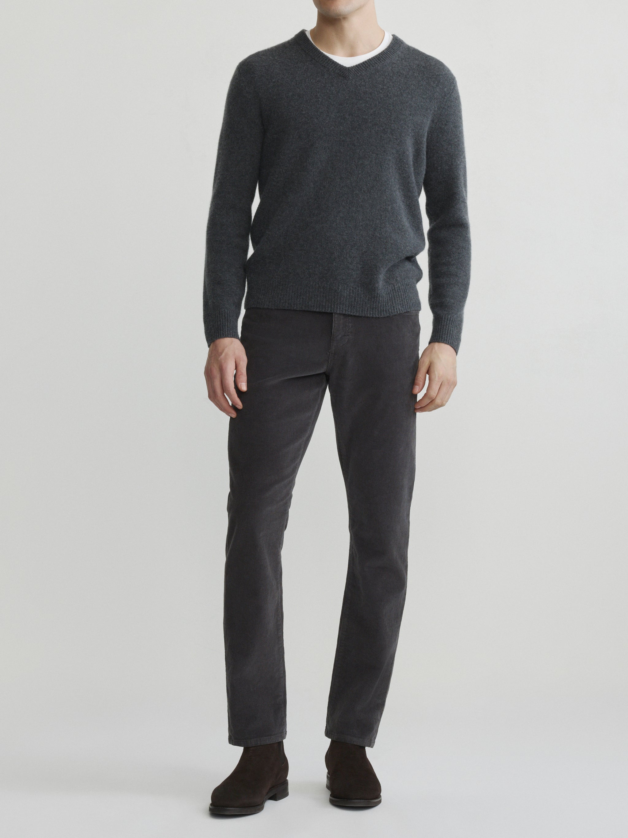 Russell Slim Straight Corduroy Pants | Graphite