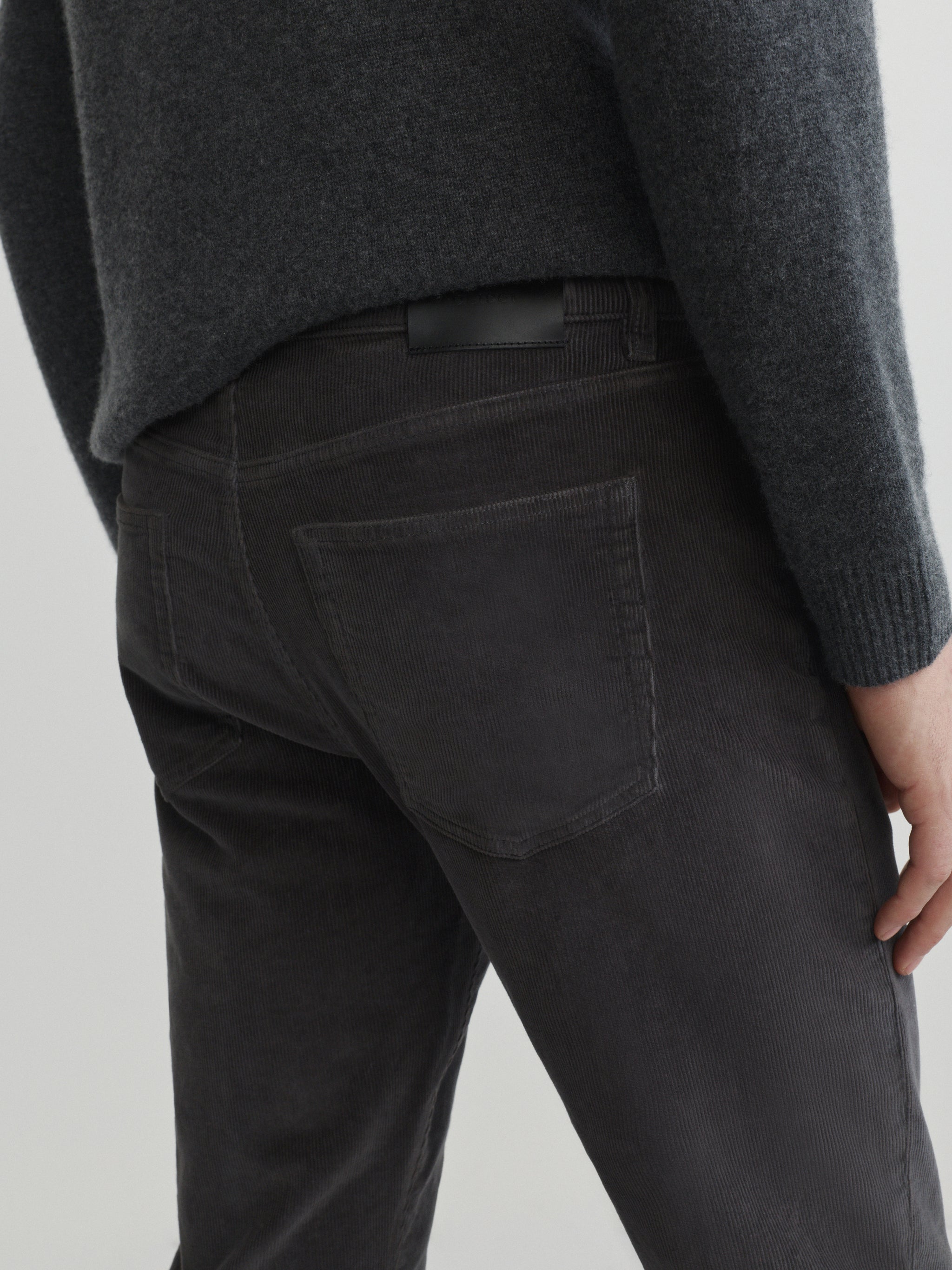 Russell Slim Straight Corduroy Pants | Graphite