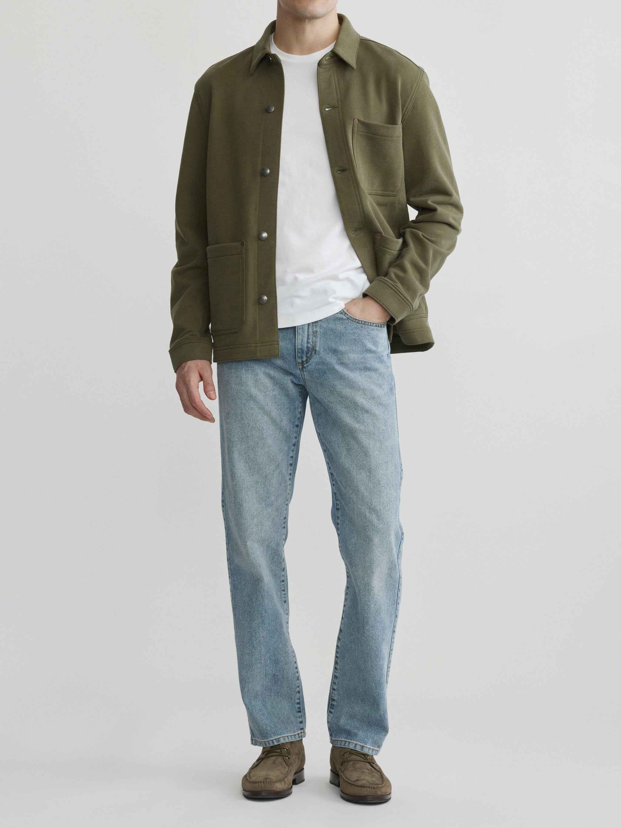 Noah Straight Jeans | Silver Stream