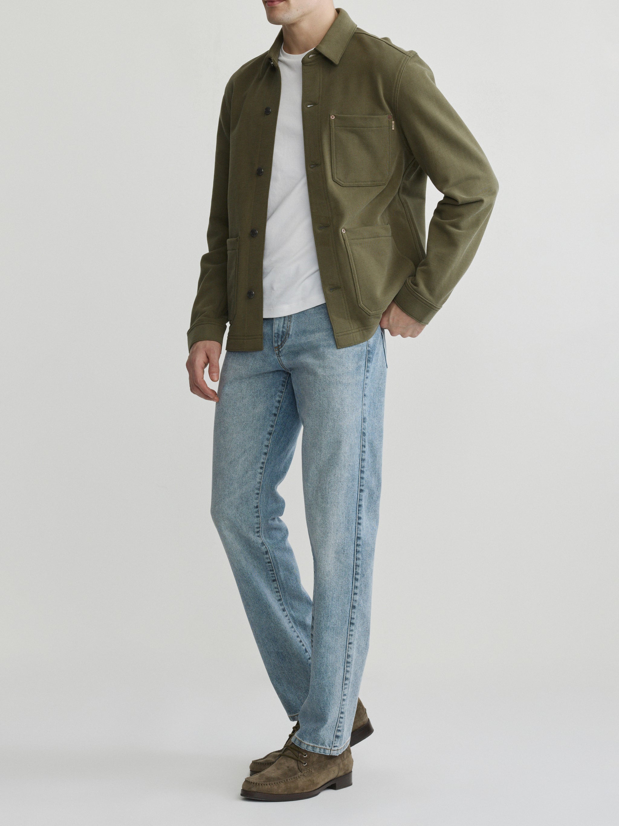 Noah Straight Jeans | Silver Stream