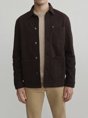 Sean Knit Shirt Jacket | Tobacco
