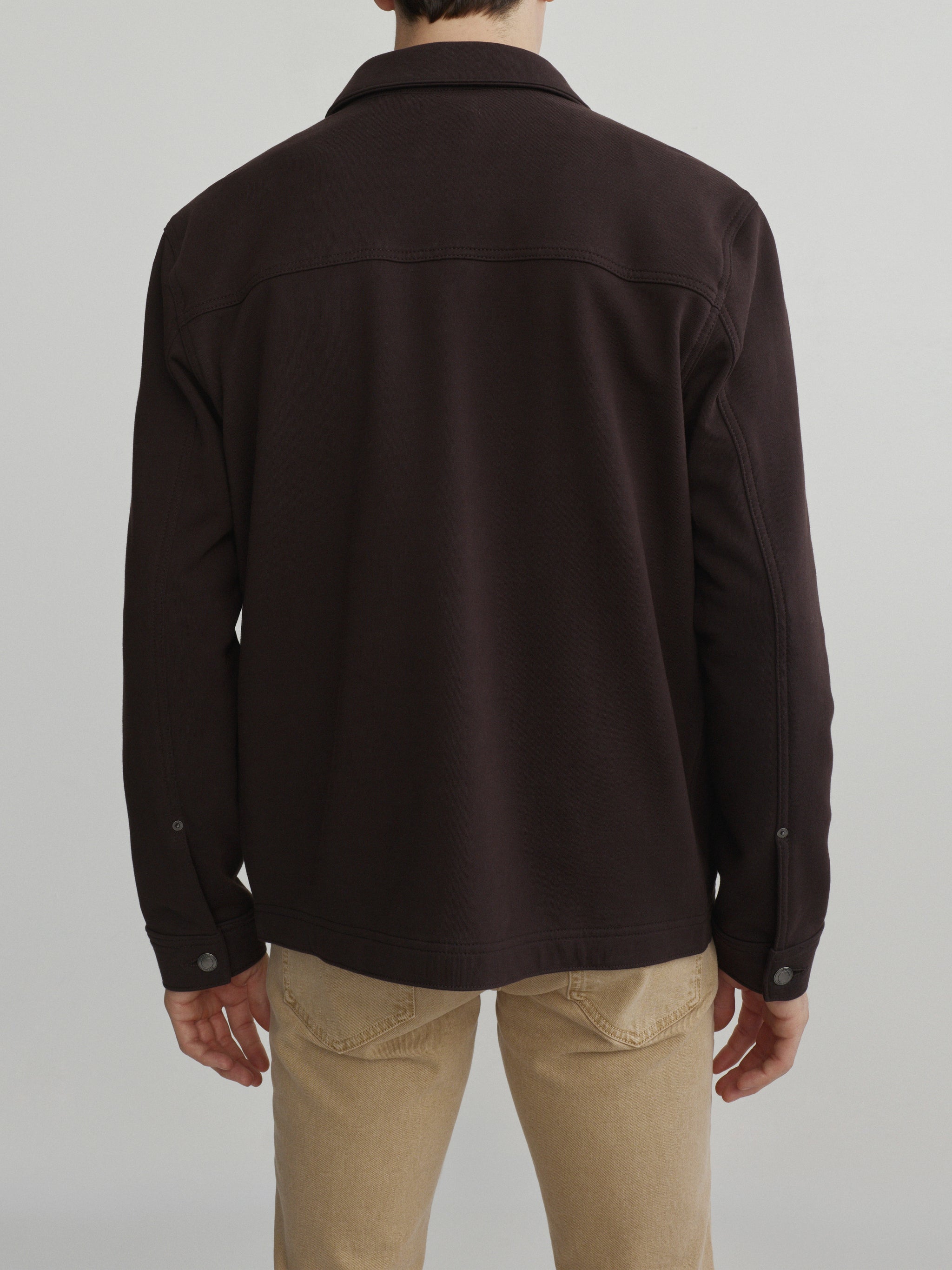 Sean Knit Shirt Jacket | Tobacco