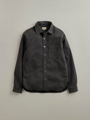 Dominick Knit Denim Shirt | Charcoal